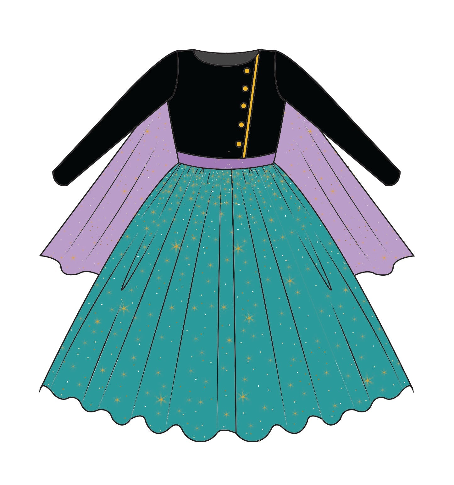 The Winter Princess To Queen Coronation Costume Dress