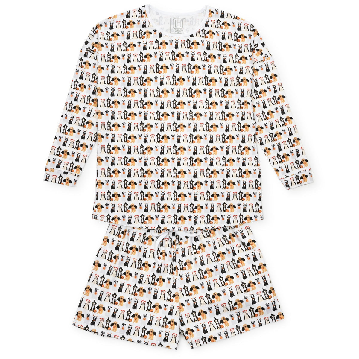 Anna Women's Longsleeve & Short Set - Halloween Pups
