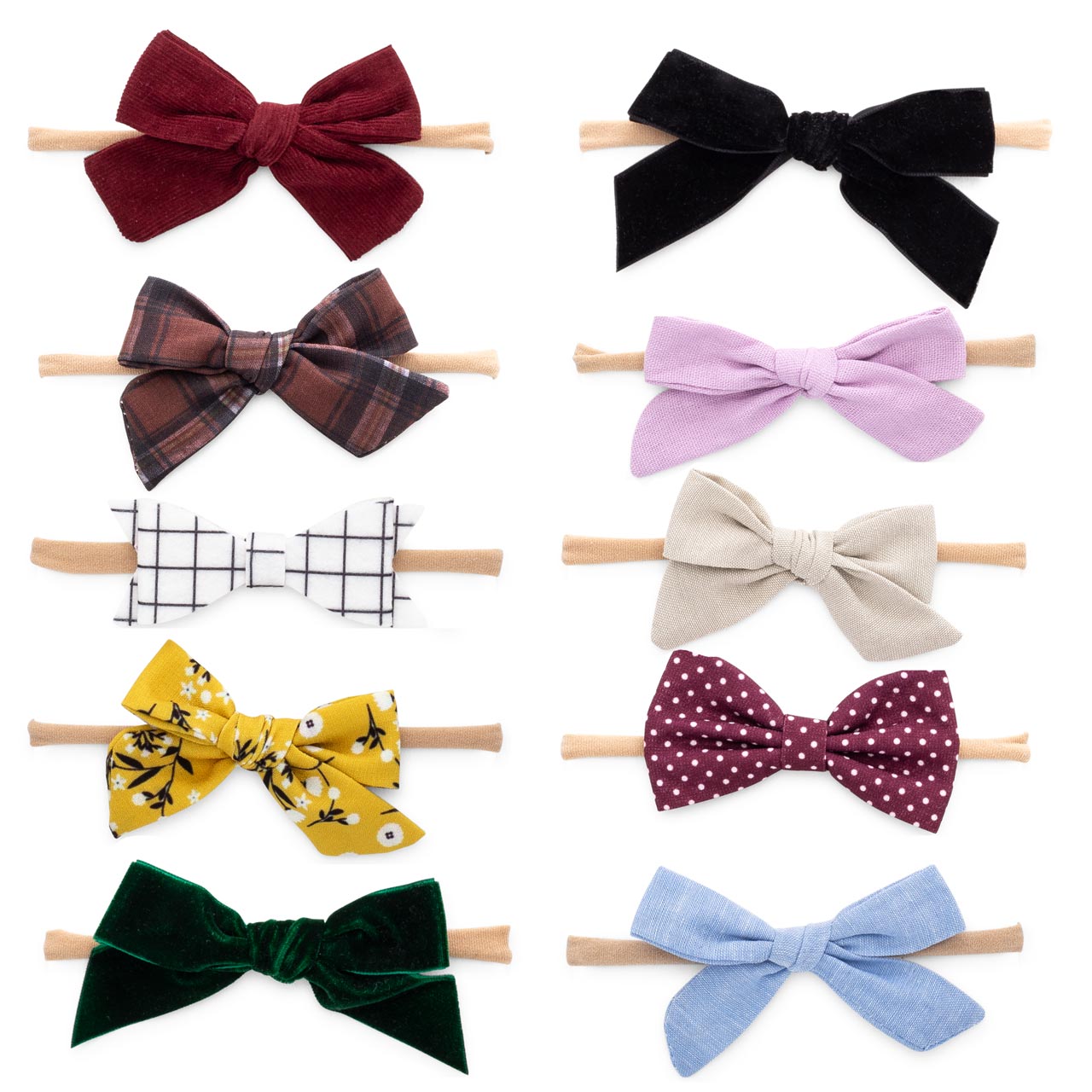 Anne Set - Bows And Headbands - 10 Pack