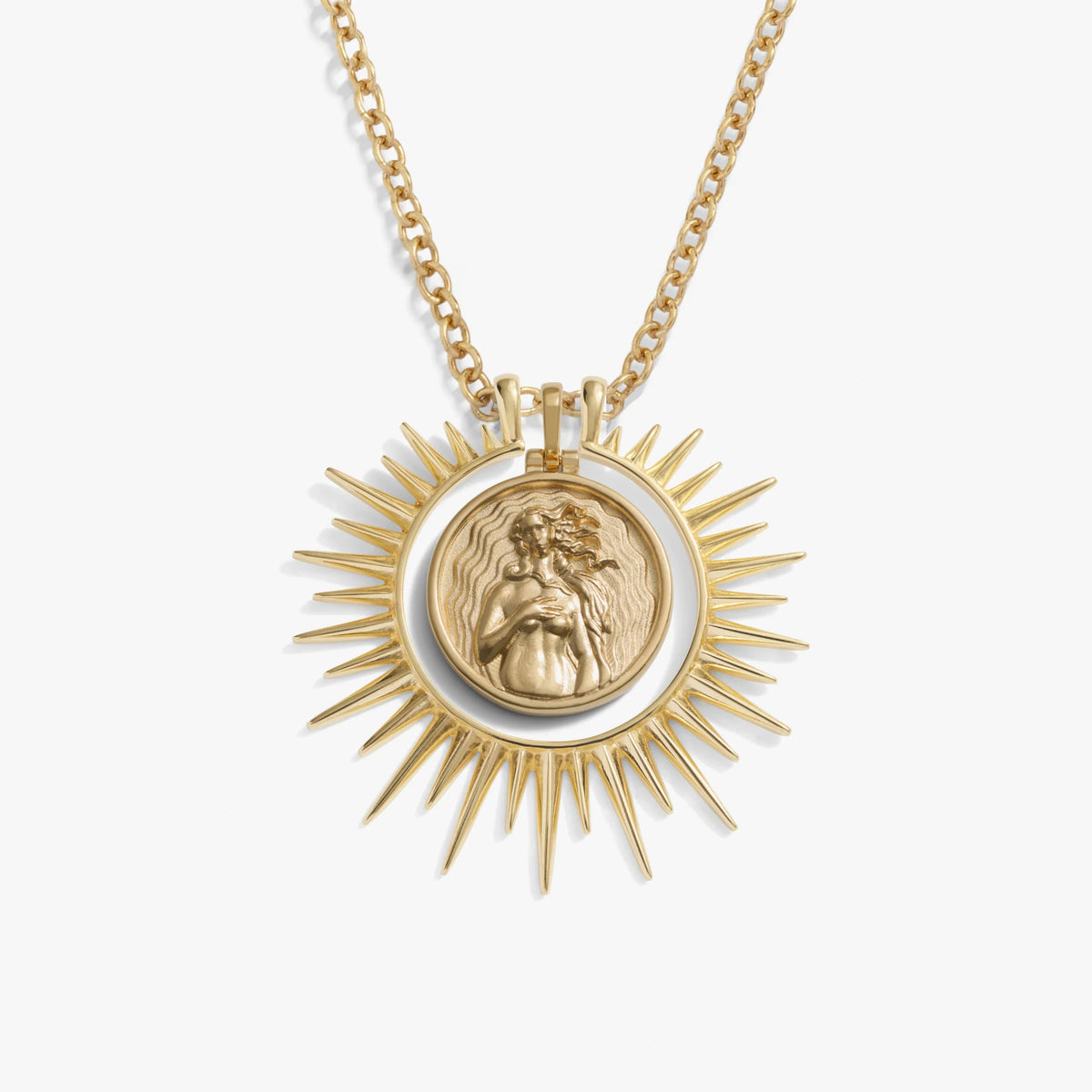 Cosmic Rays Halo Goddess Necklace