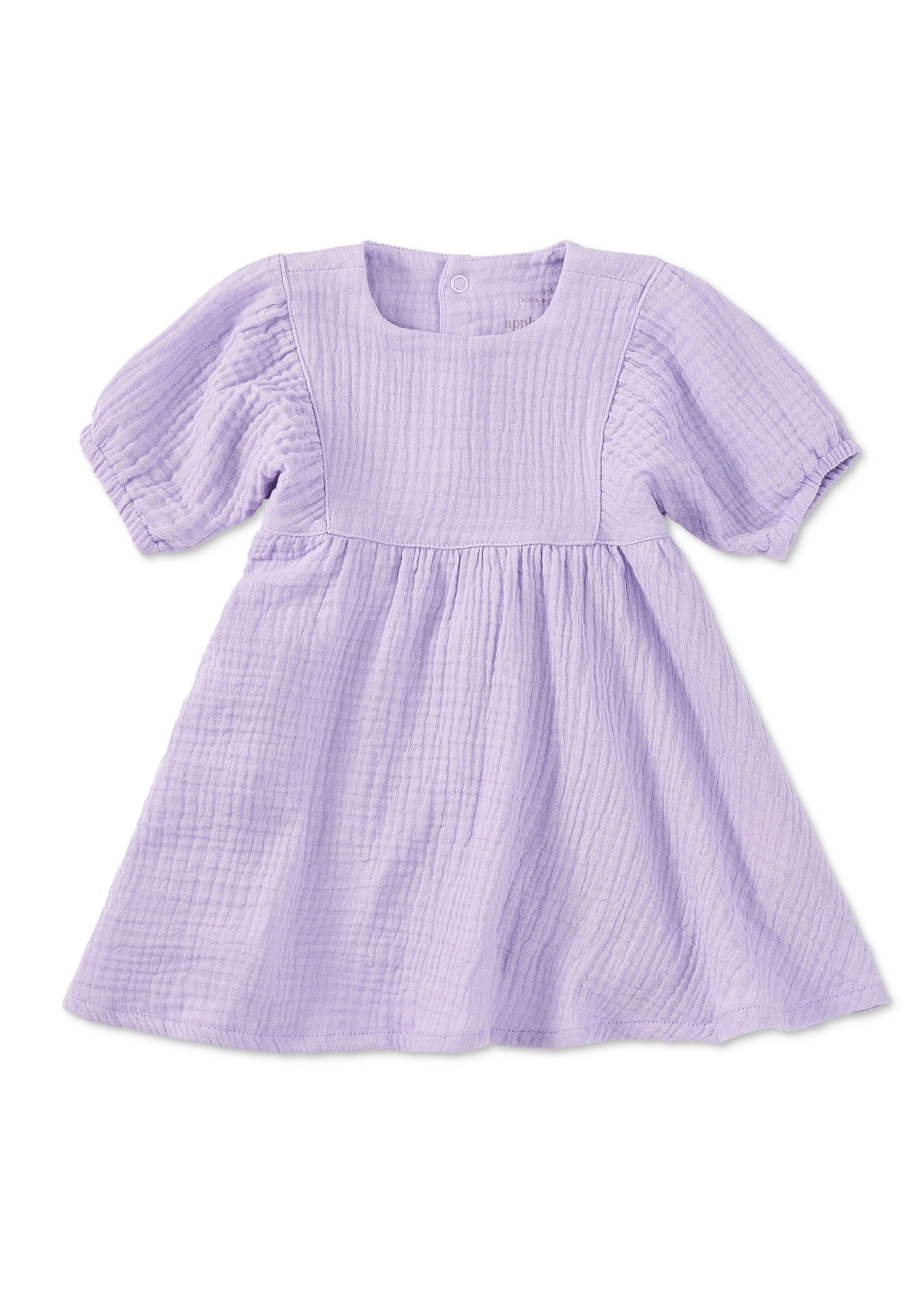 Dress With Puff Sleeves - Lavender