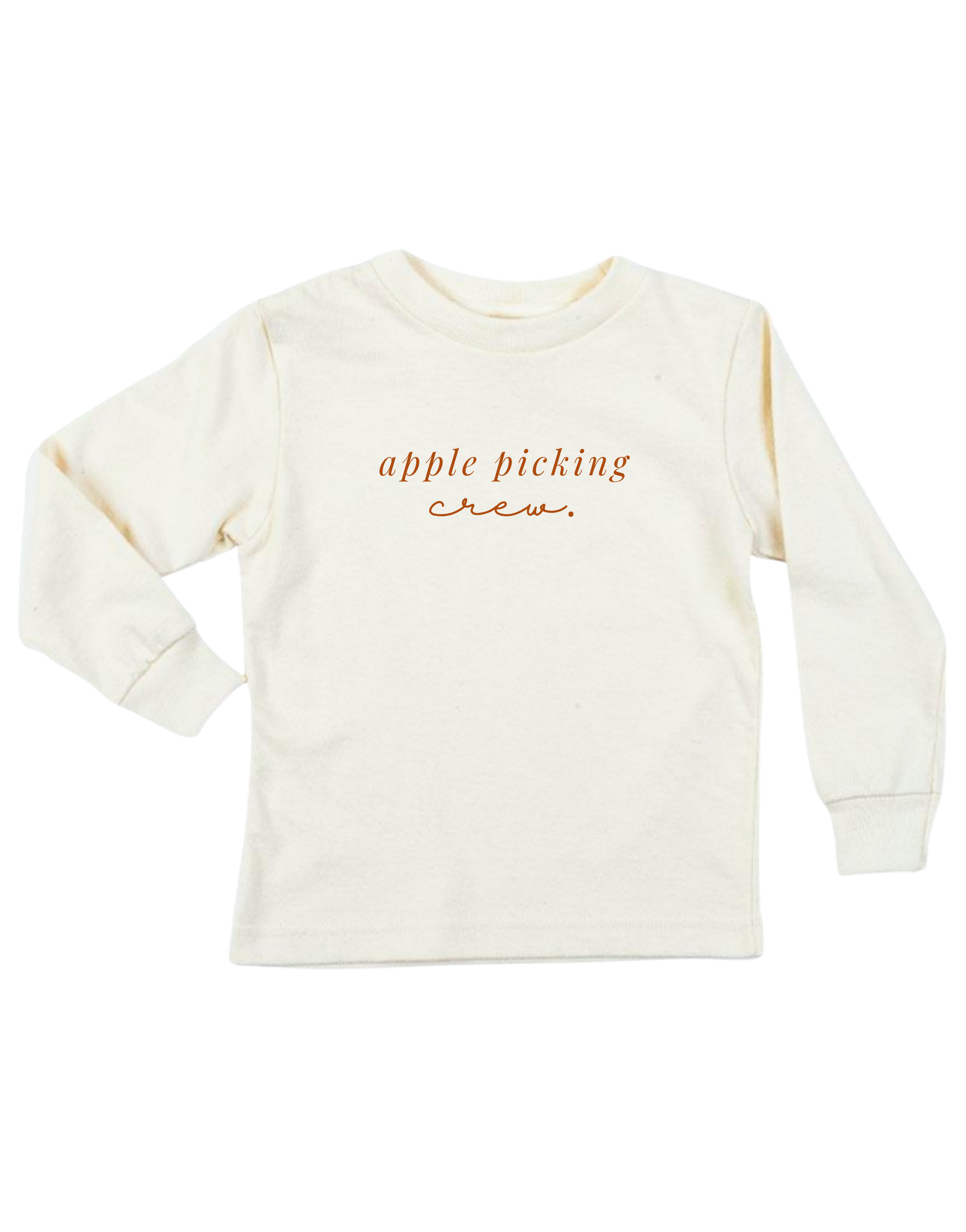 Apple Picking Crew Organic Kids T-shirt Long Sleeve