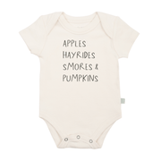 Graphic Bodysuit | Apples Hayrides Smores