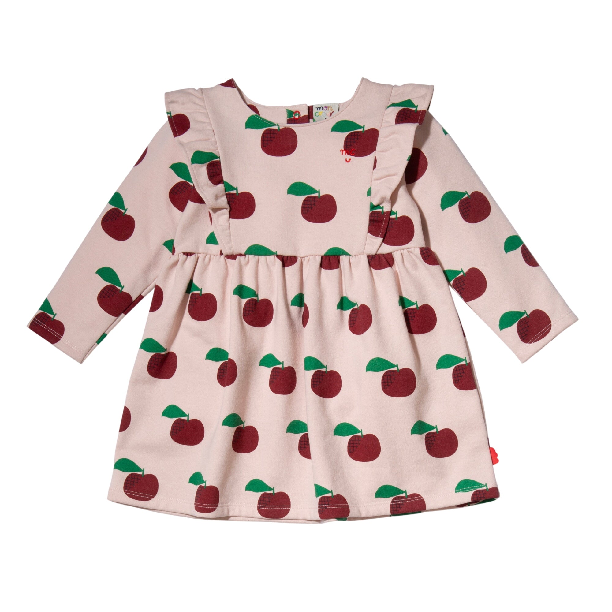 Recycled Cotton Apples Kid Ruffle Dress