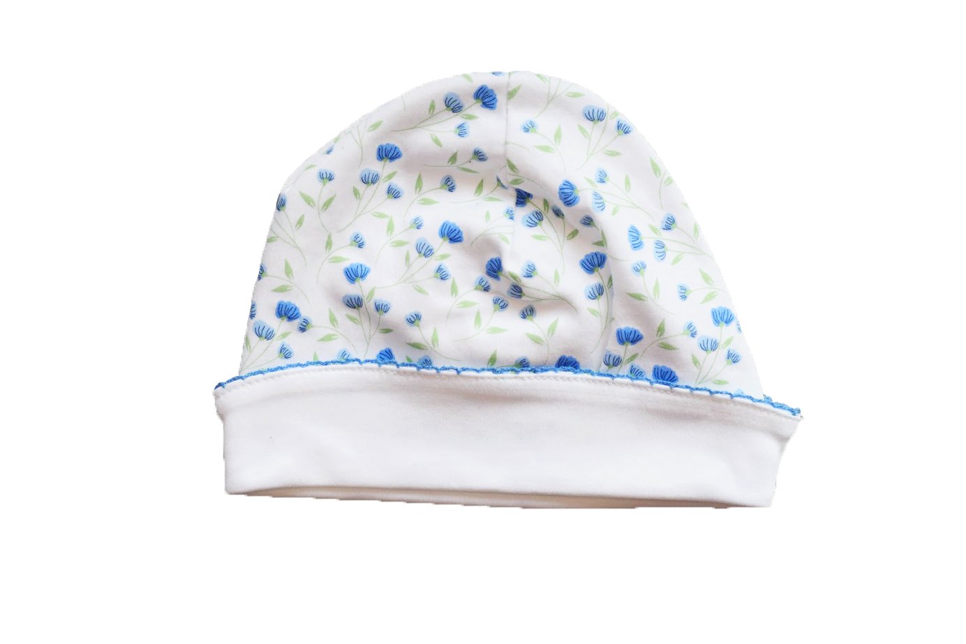 Arabella Blue Floral Newborn Hat