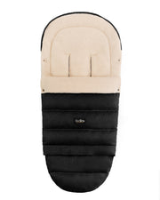 Black Arctic Organic Wool Adjustable Footmuff