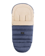 Navy Arctic Organic Wool Adjustable Footmuff