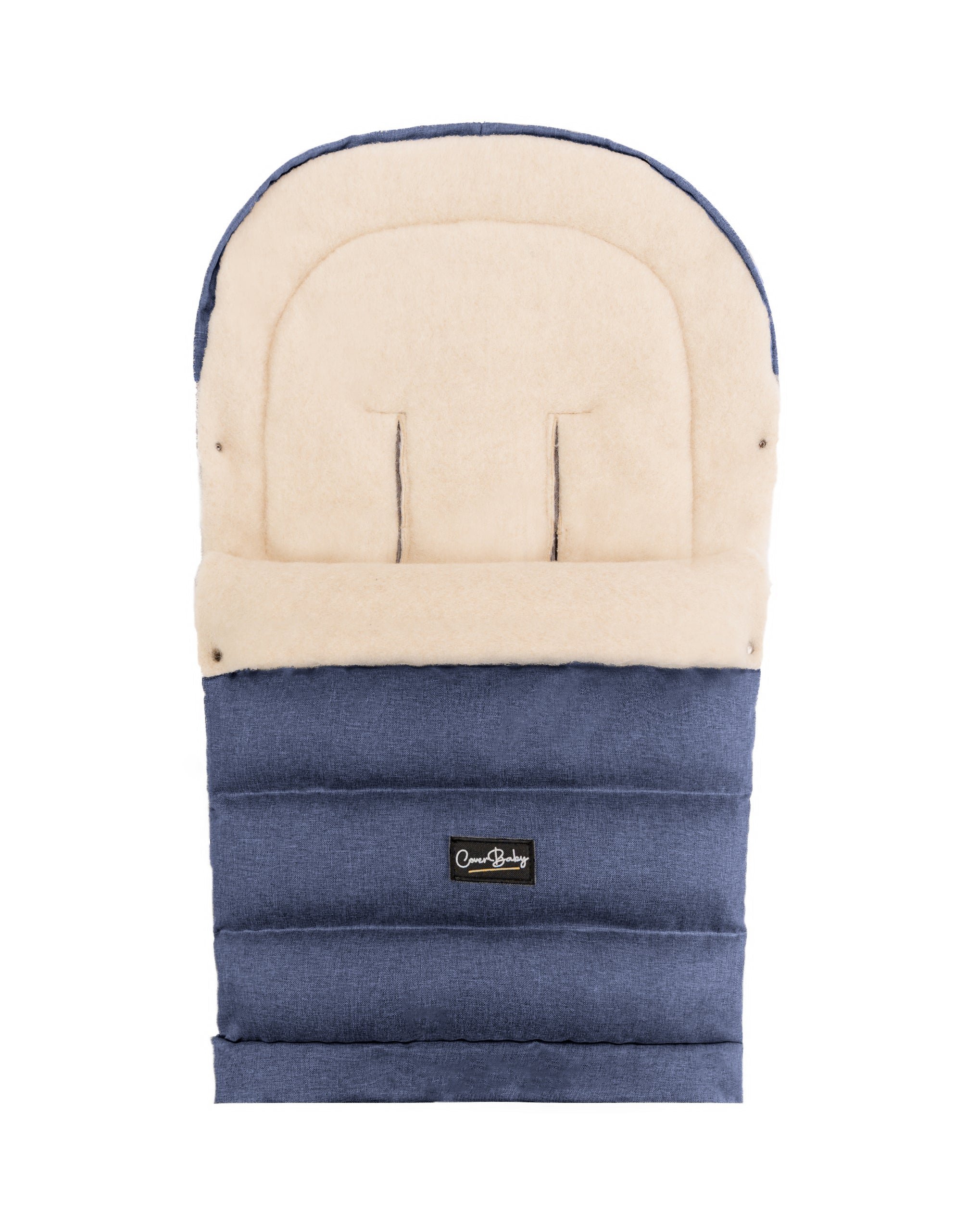 Navy Arctic Organic Wool Adjustable Footmuff