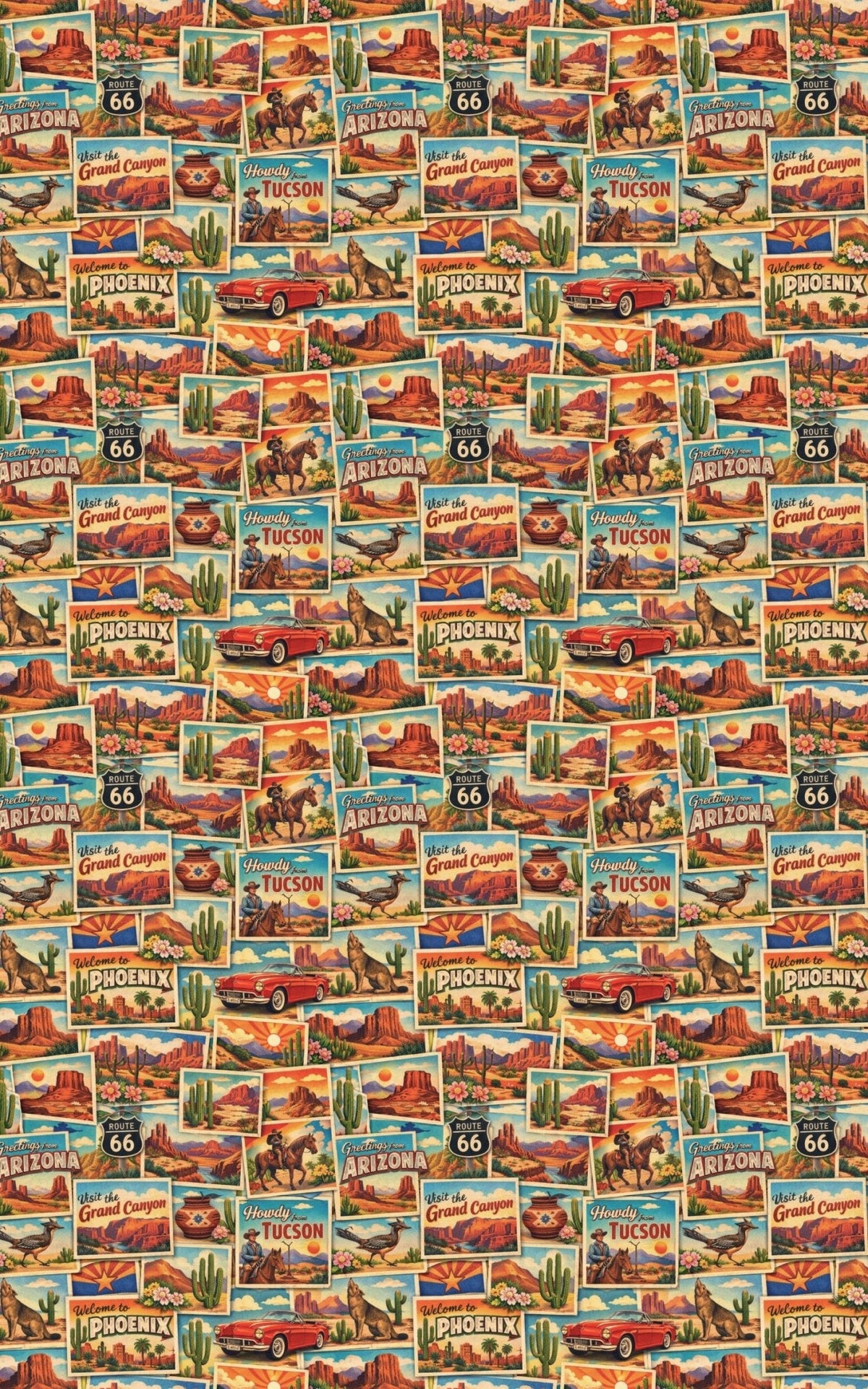 Arizona Postcard Memories Wrapping Paper