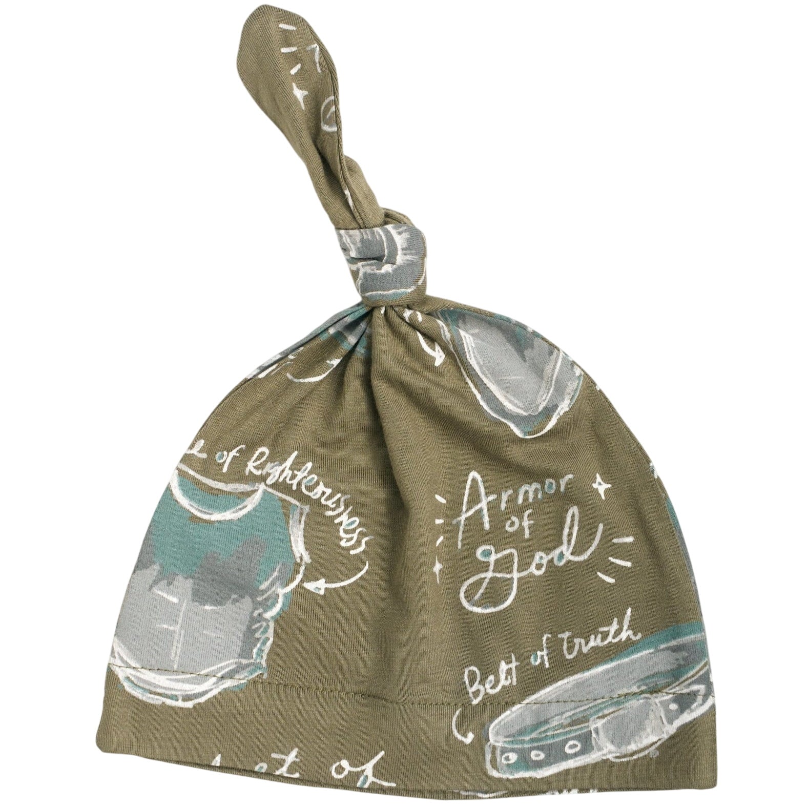 Armor Of God Green Knotted Hat Bamboo