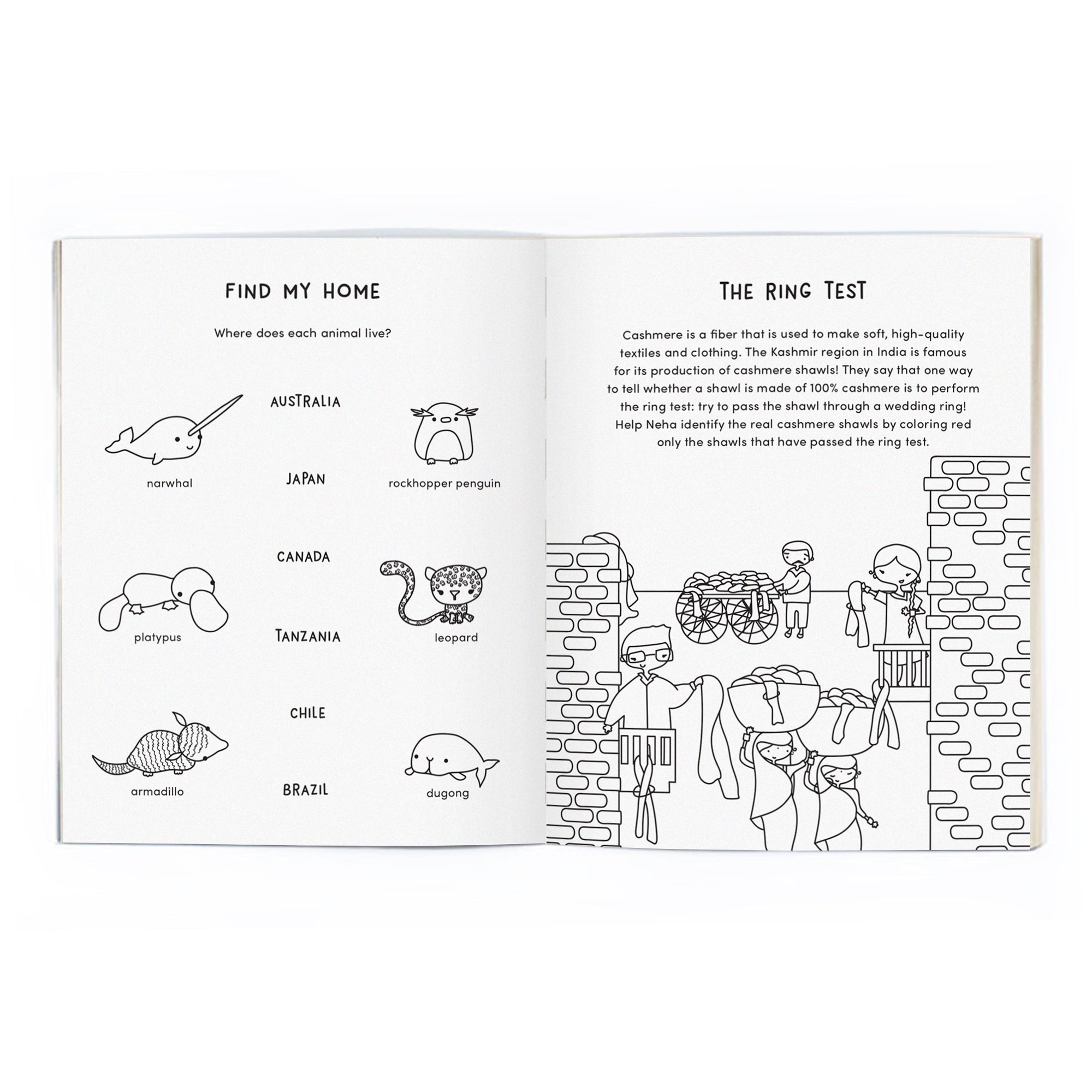 Around The World Coloring Book