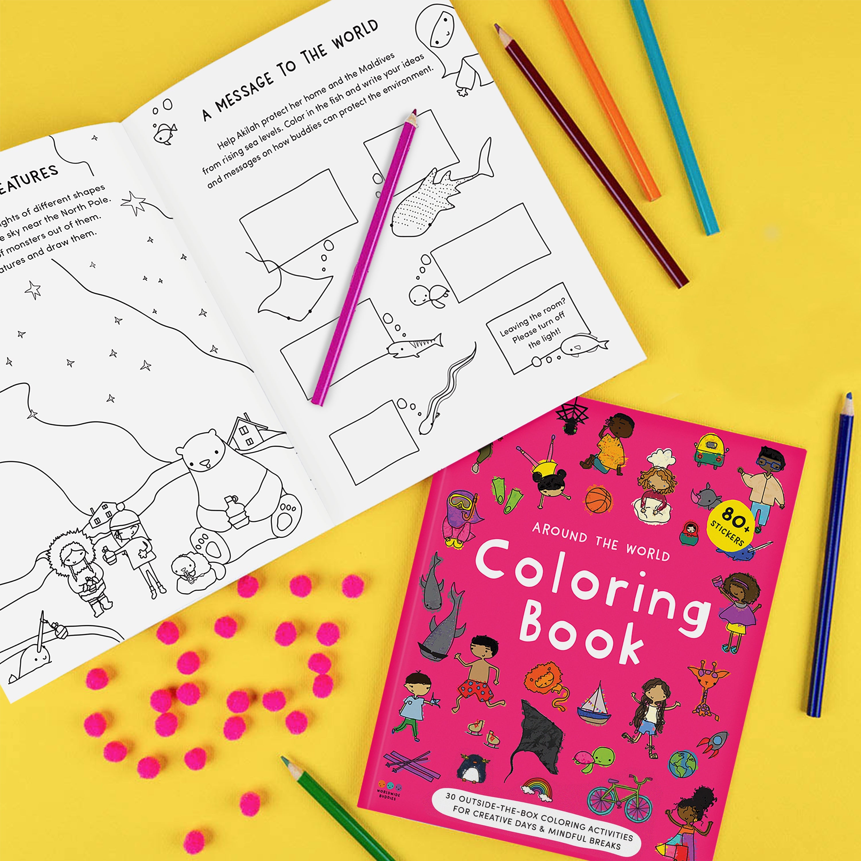 Around The World Coloring Book