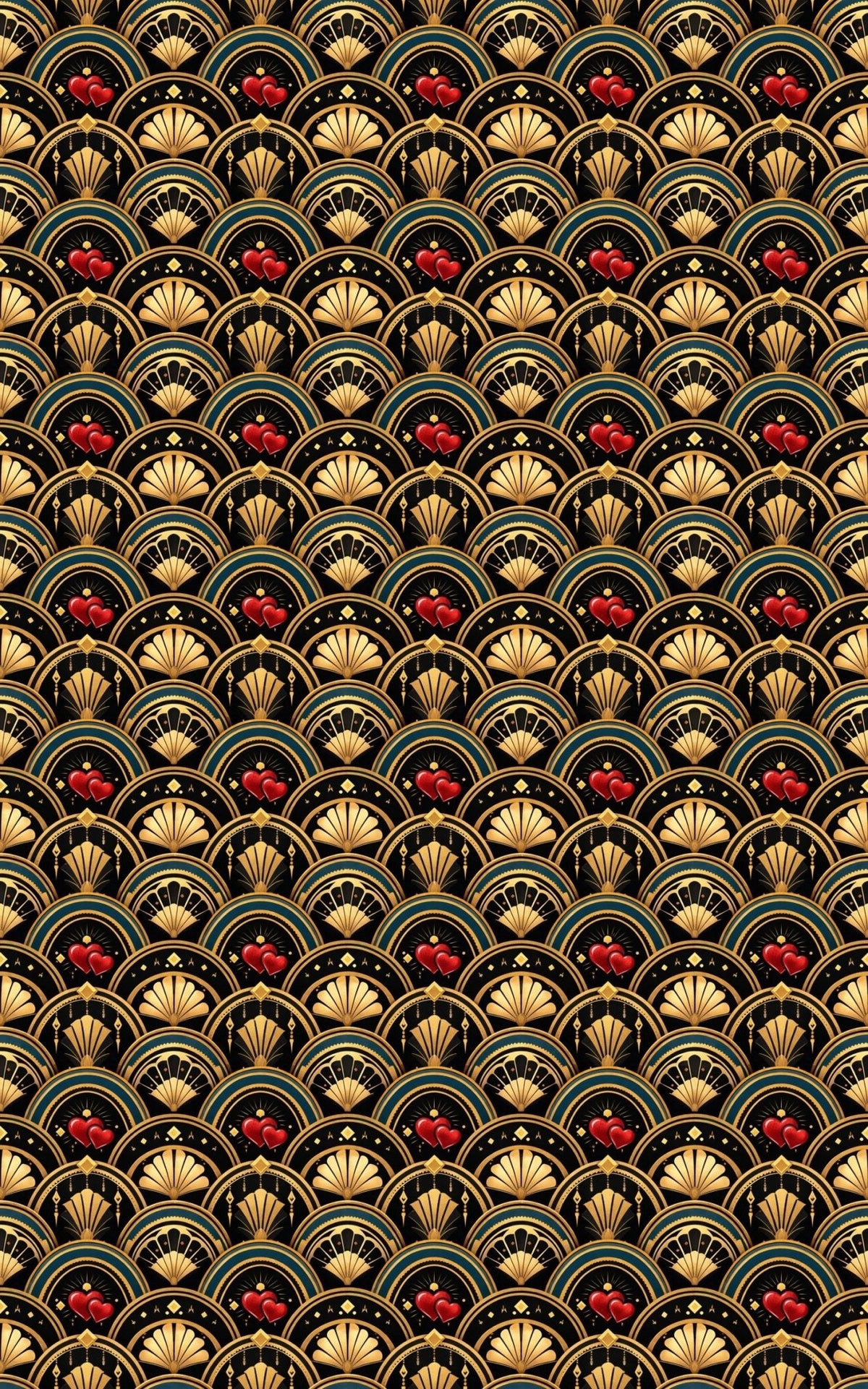 Art Deco Amour Wrapping Paper