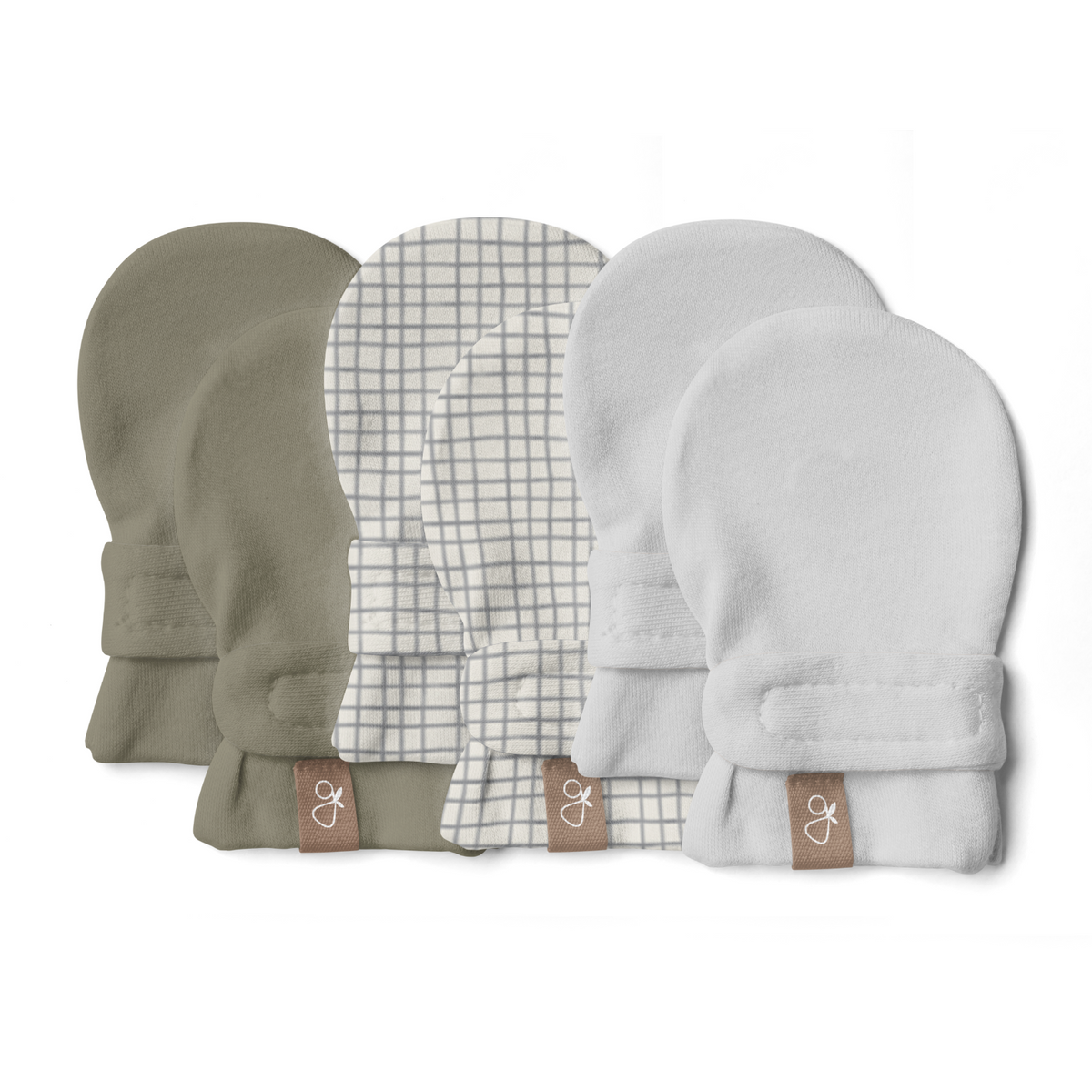 Stay On 3-pack Mitts | Artichoke + Gridlock + Desert Mist