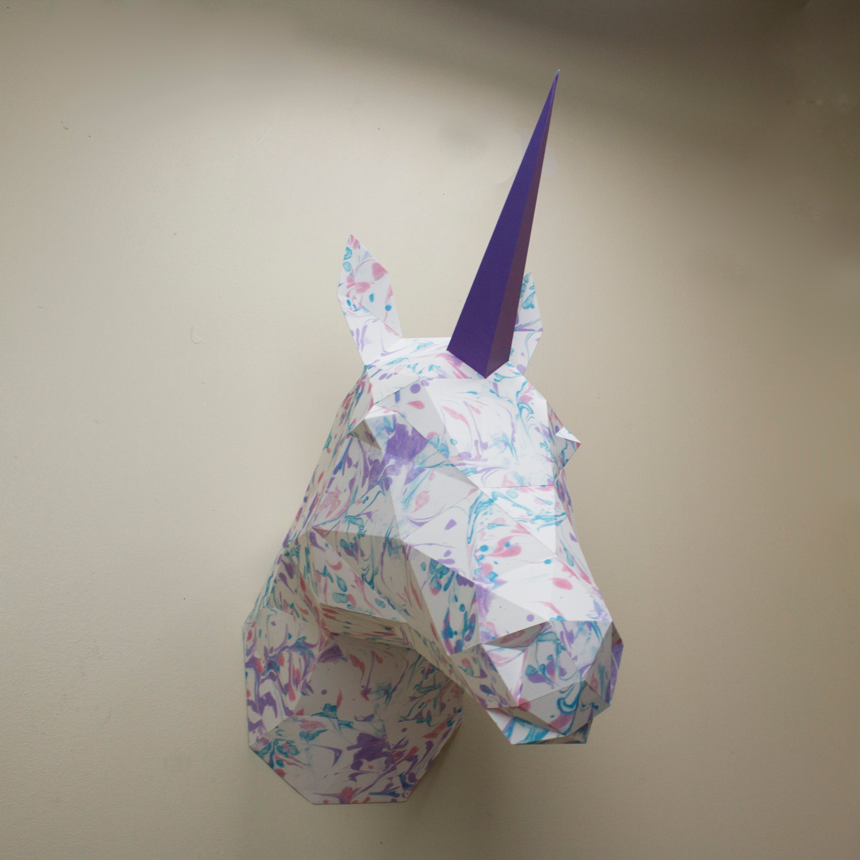 Vera The Marbled Unicorn | Diy Paper Craft Animal Kit