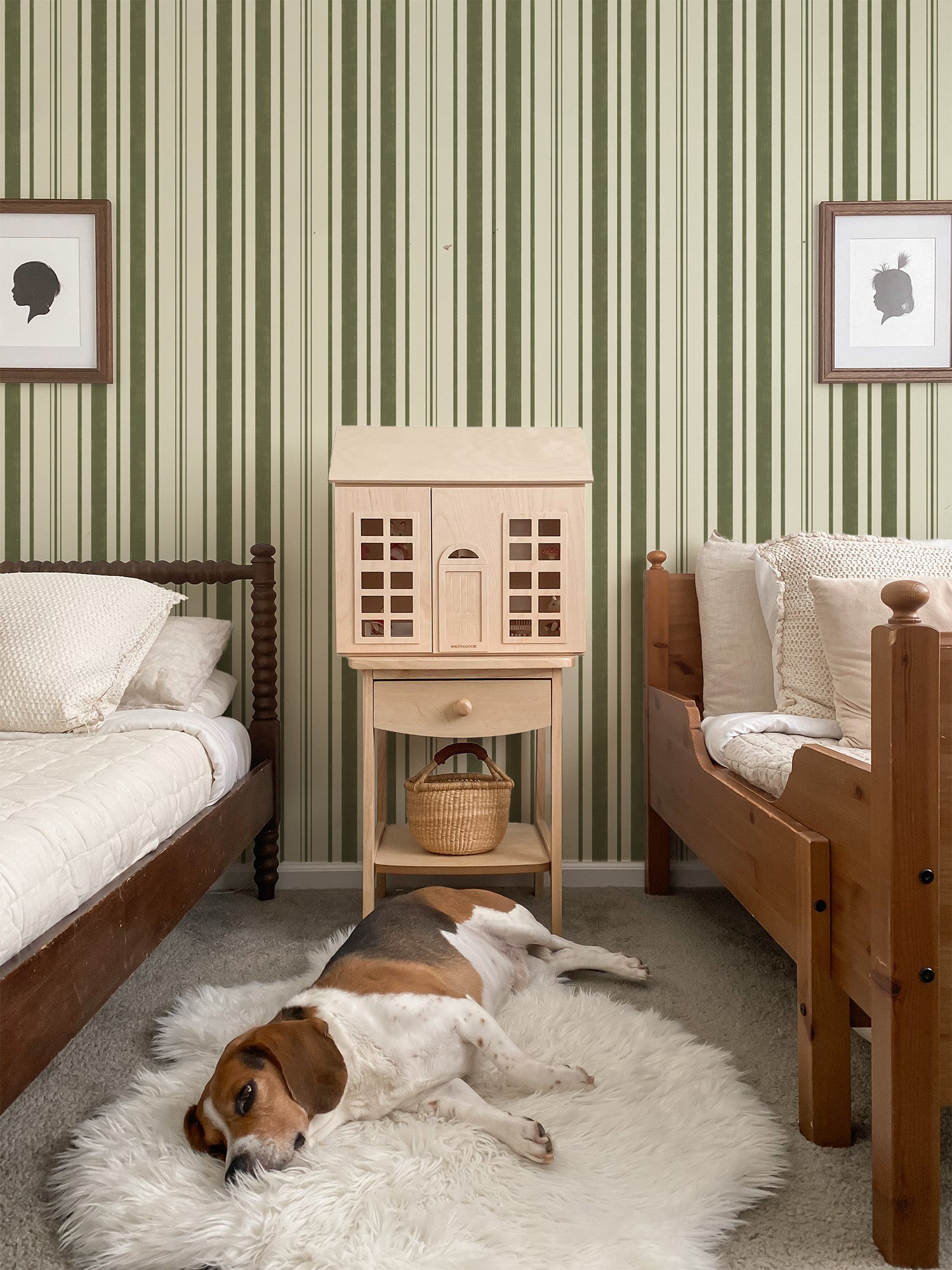 Regency Stripe Wallpaper By Archana Bhurke