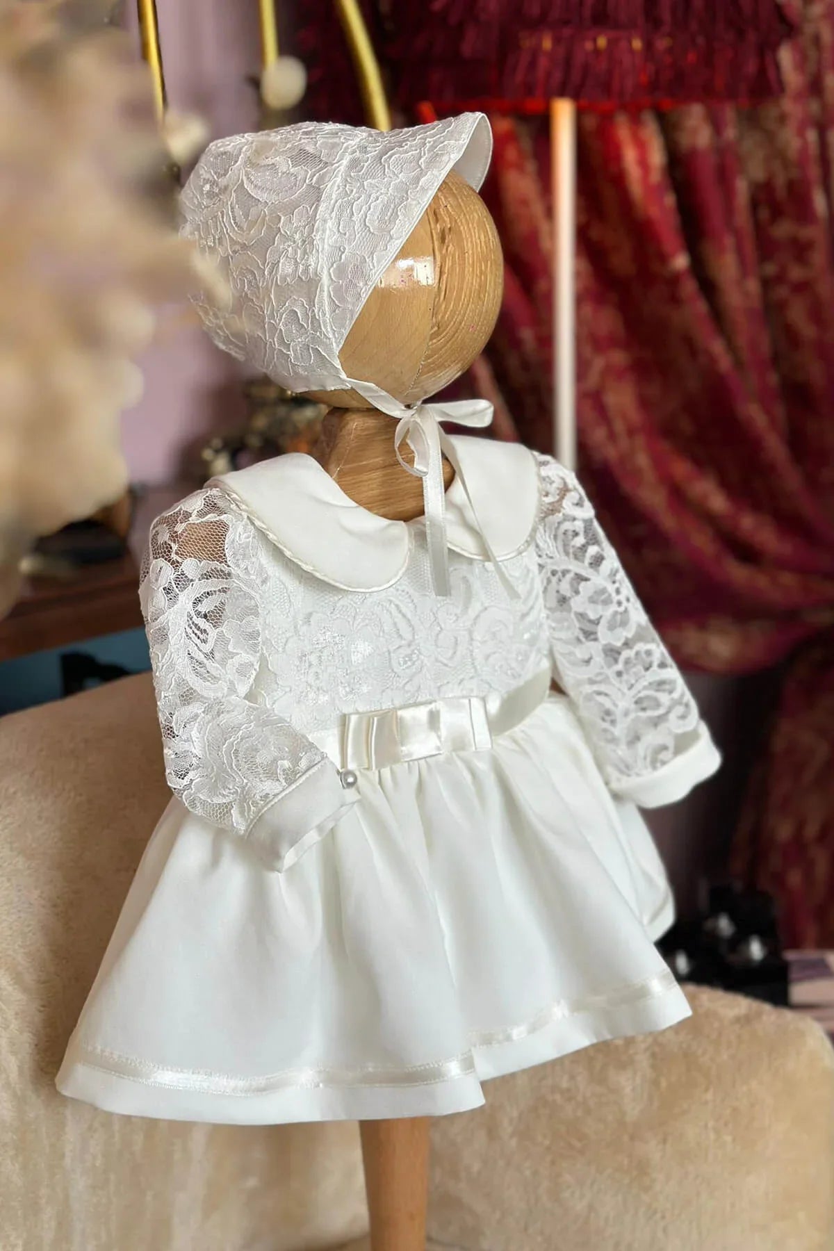 Ashley Girl Baptism Gown Set