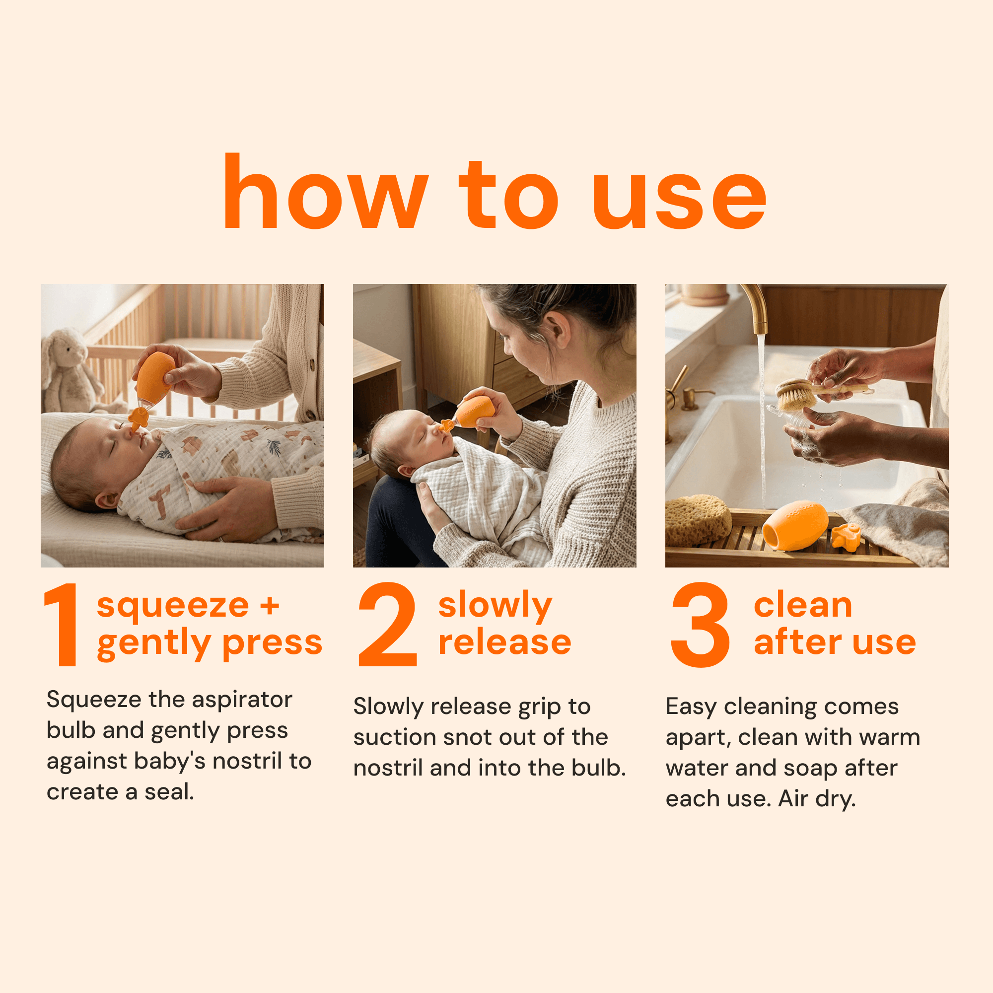 Oogiebear Bulb Nose Nasal Aspirator