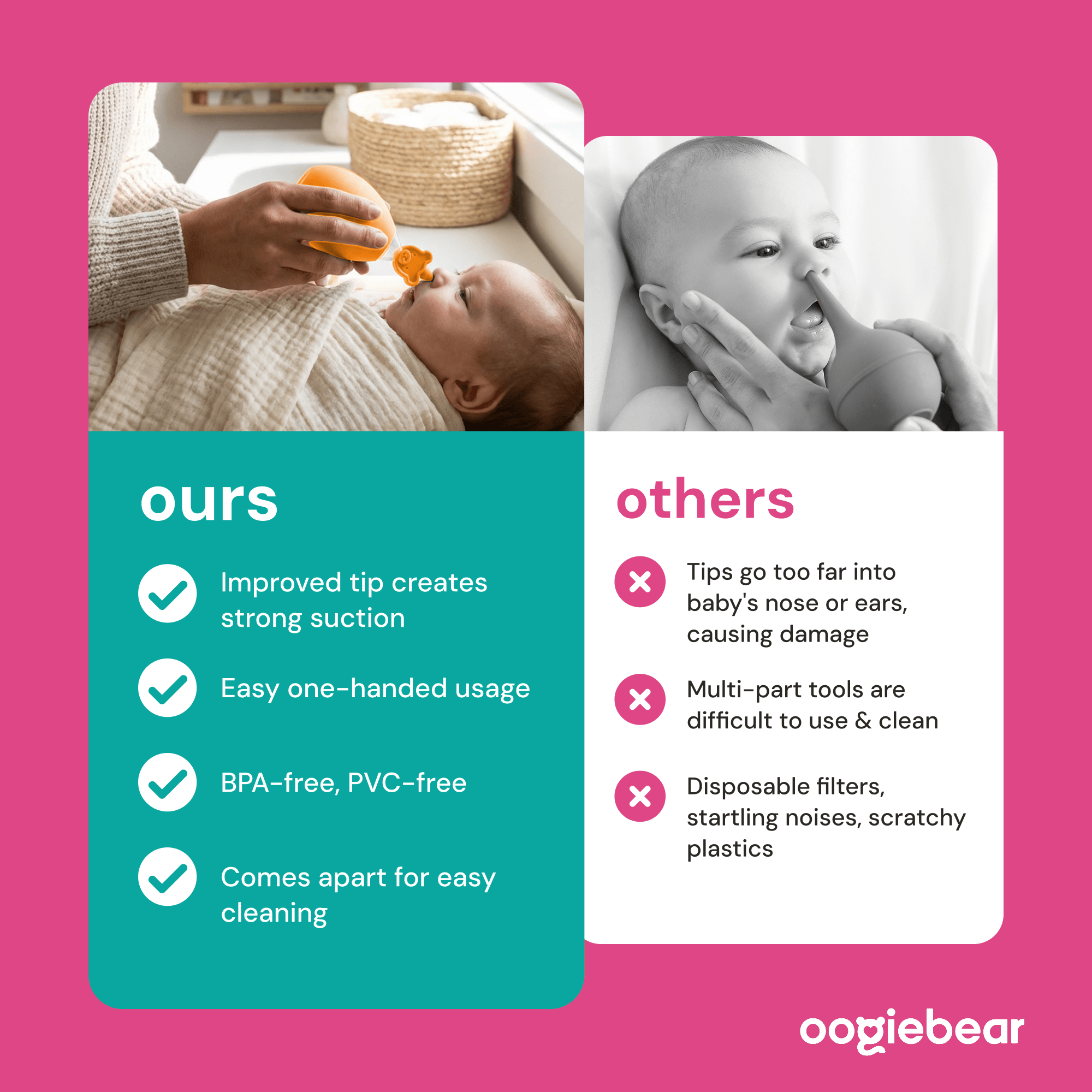 Oogiebear Bulb Nose Nasal Aspirator
