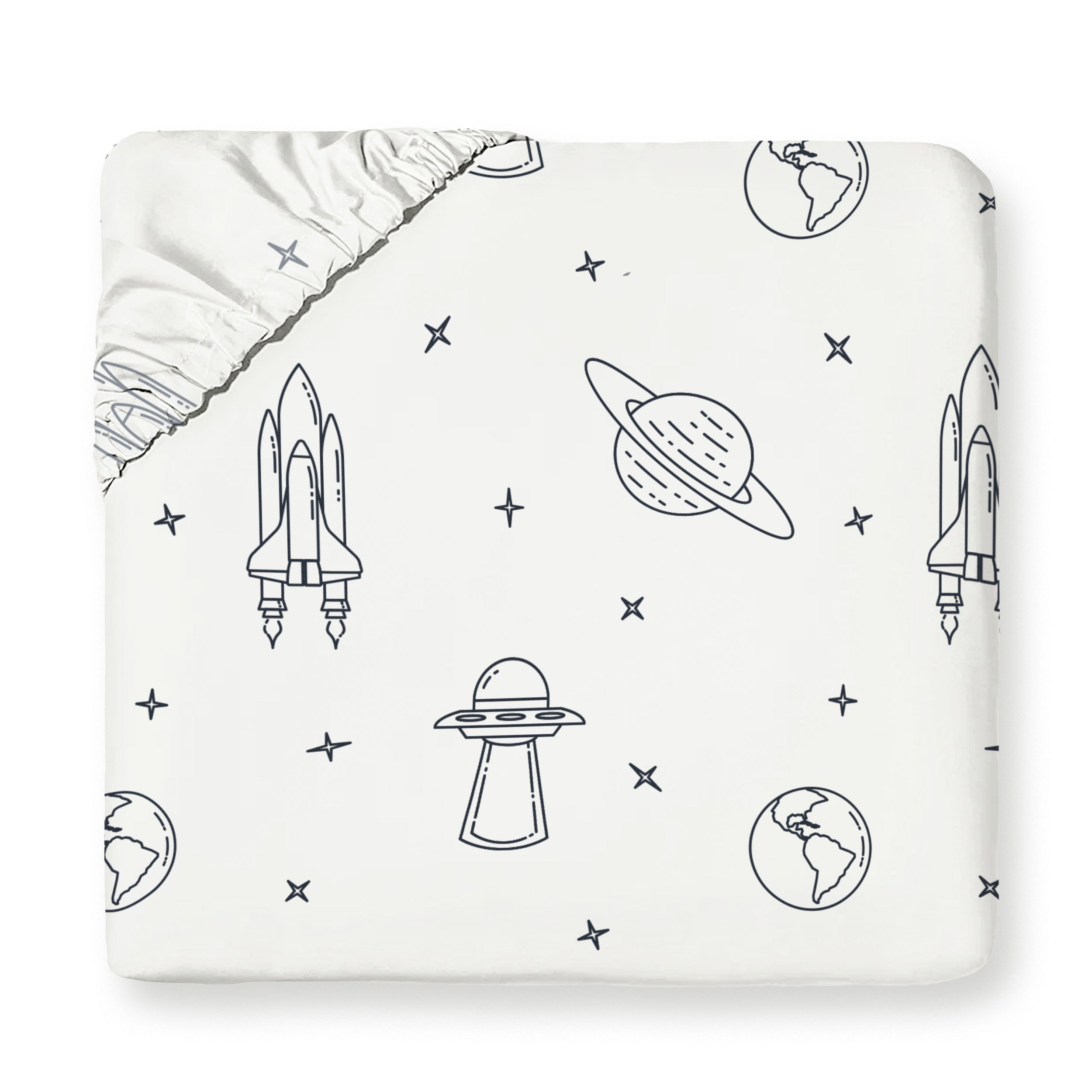 Organic Kids Fitted Sheet - Celestial