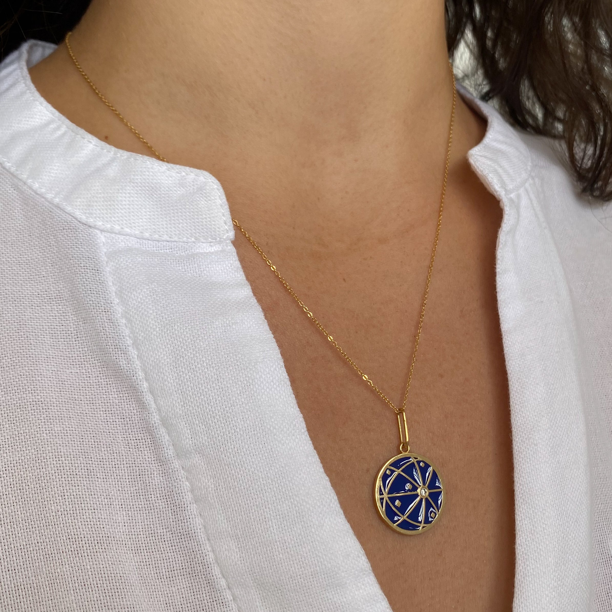 Atlas Necklace W. Enamel