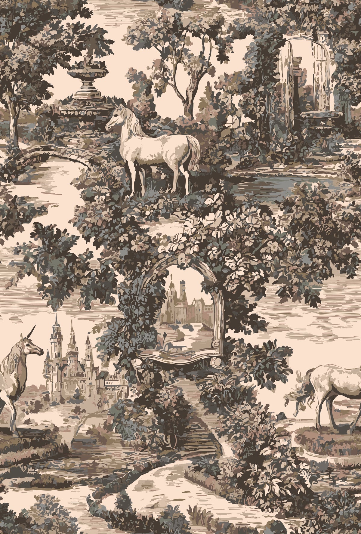 Attlyn Wallpaper By Hosta Pasta Patterns