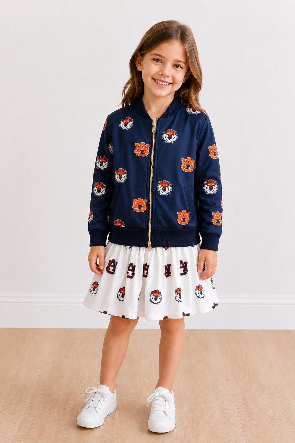 Auburn Blue Aubie Satin Jacket