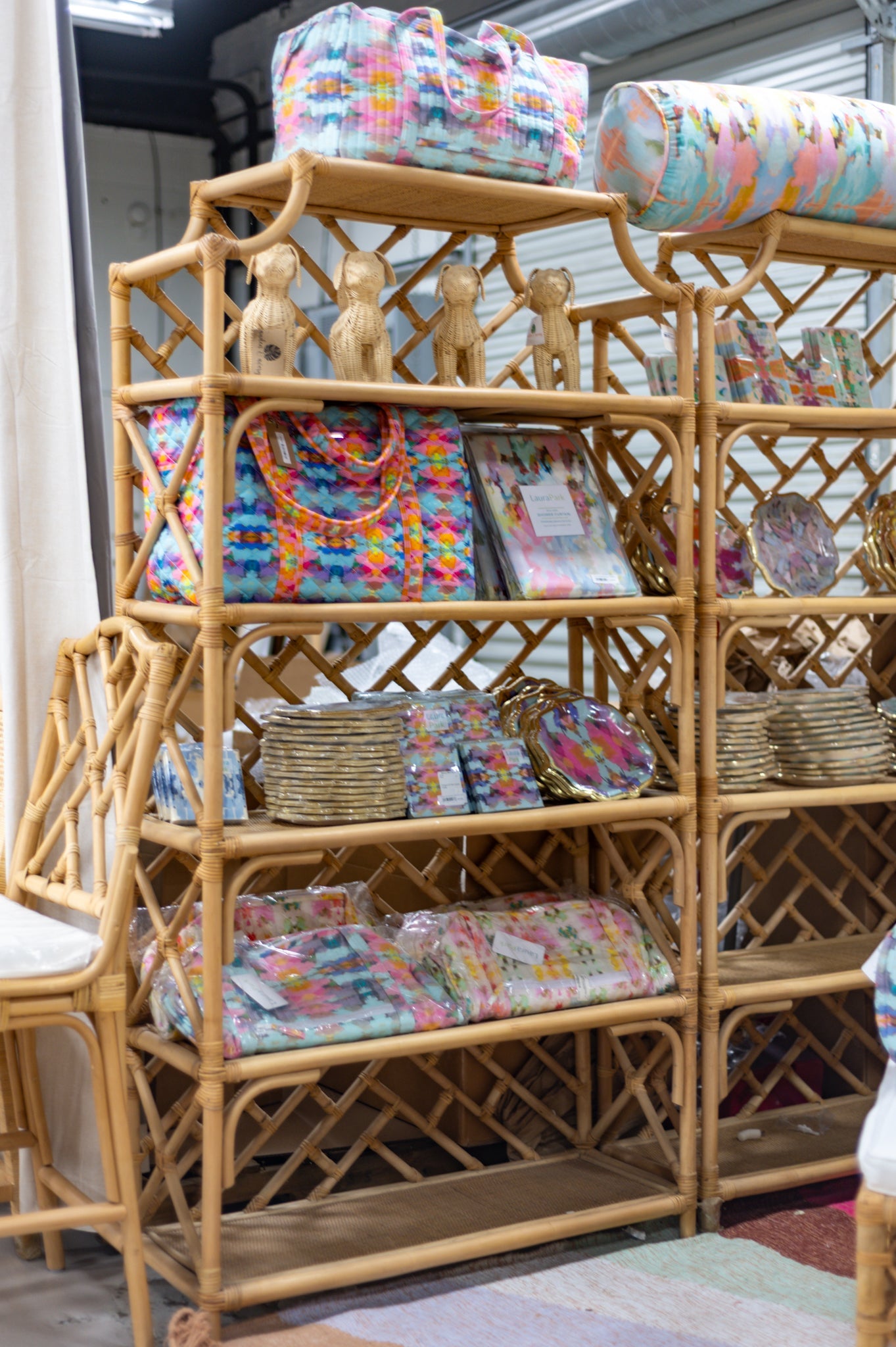 Chippendale Rattan Bookshelf