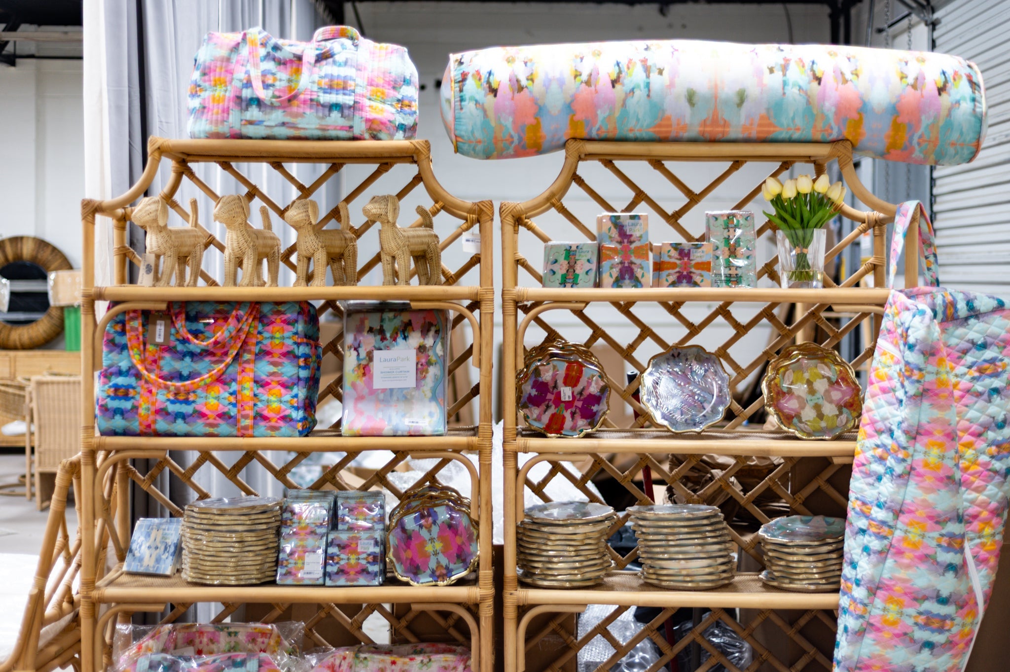 Chippendale Rattan Bookshelf
