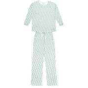 Audrey Women's Longsleeve Top Pant Set - Woodland Deer