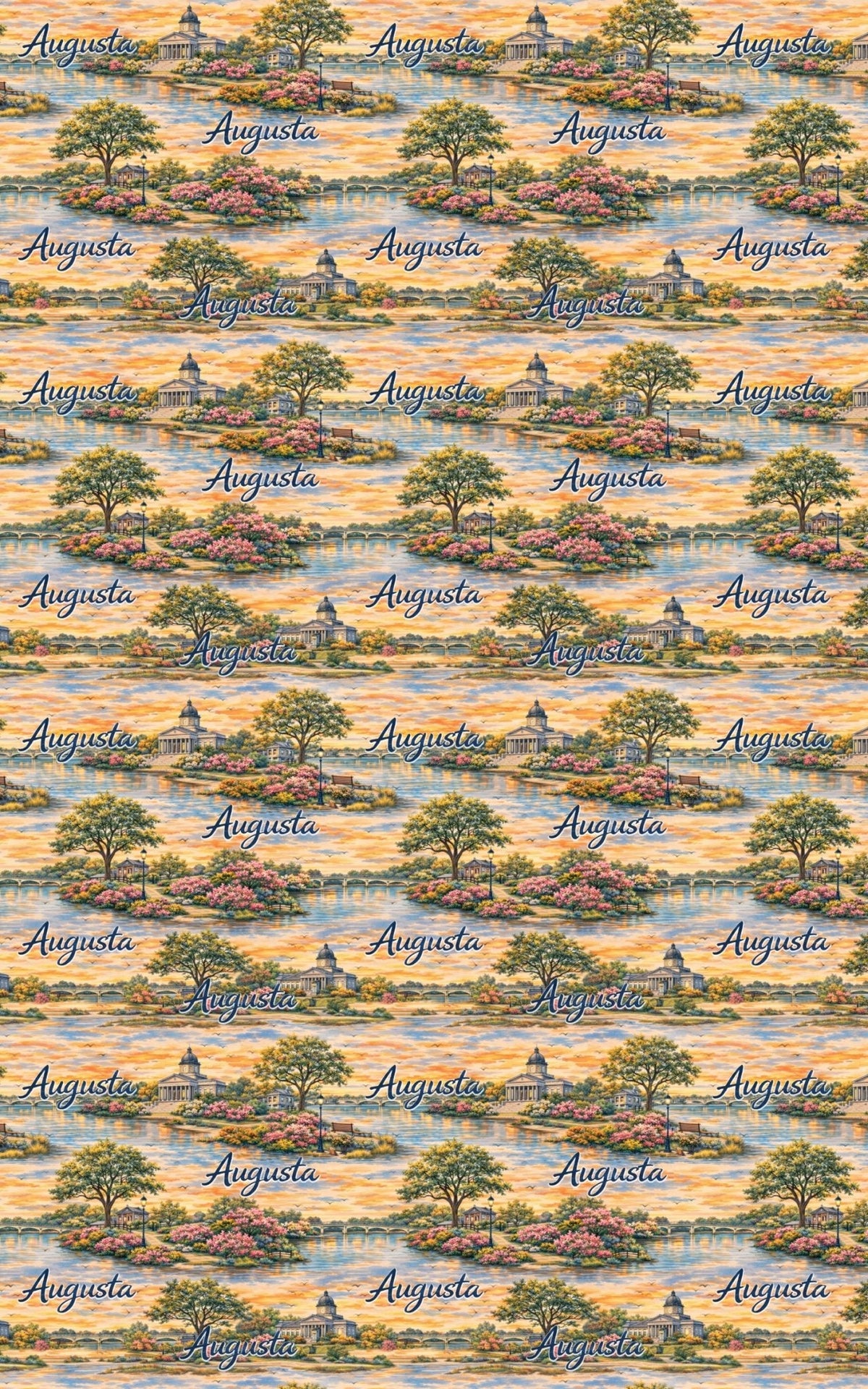 Augusta Magnolia Glow Wrapping Paper
