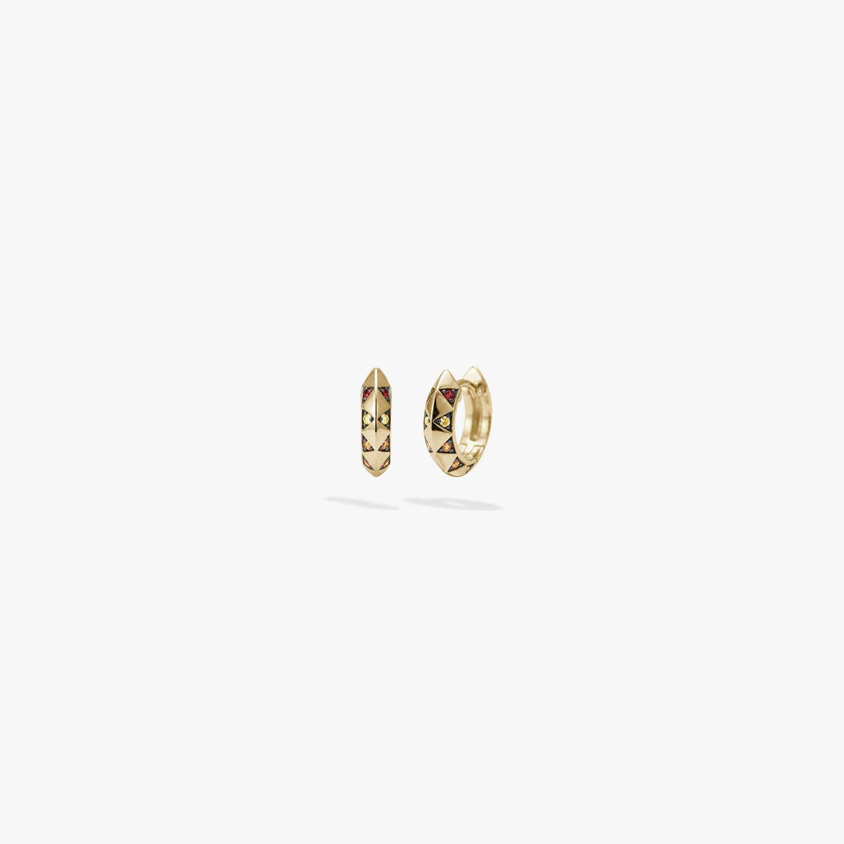 Aura Gemstone Huggies