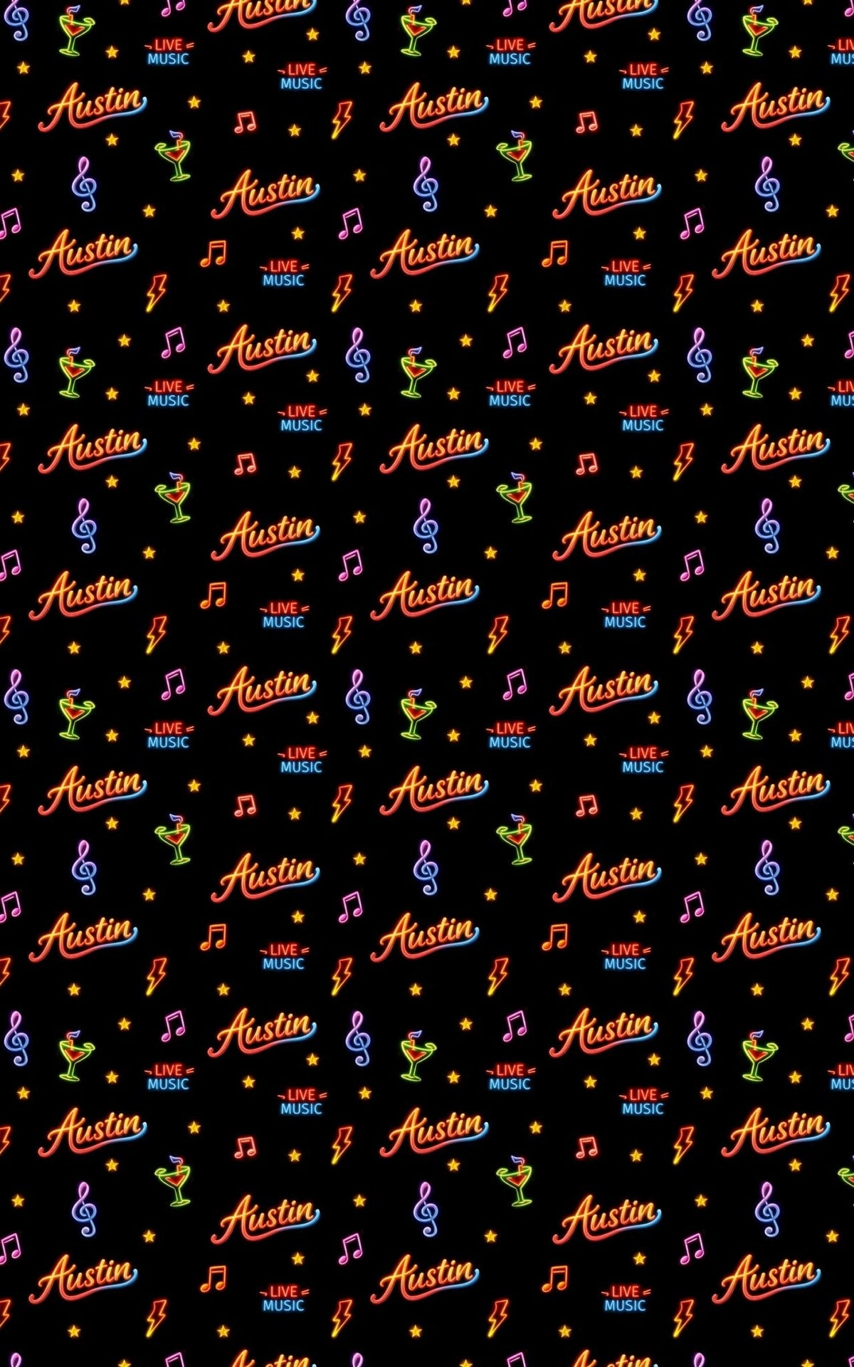 Austin Live Music Legends Wrapping Paper