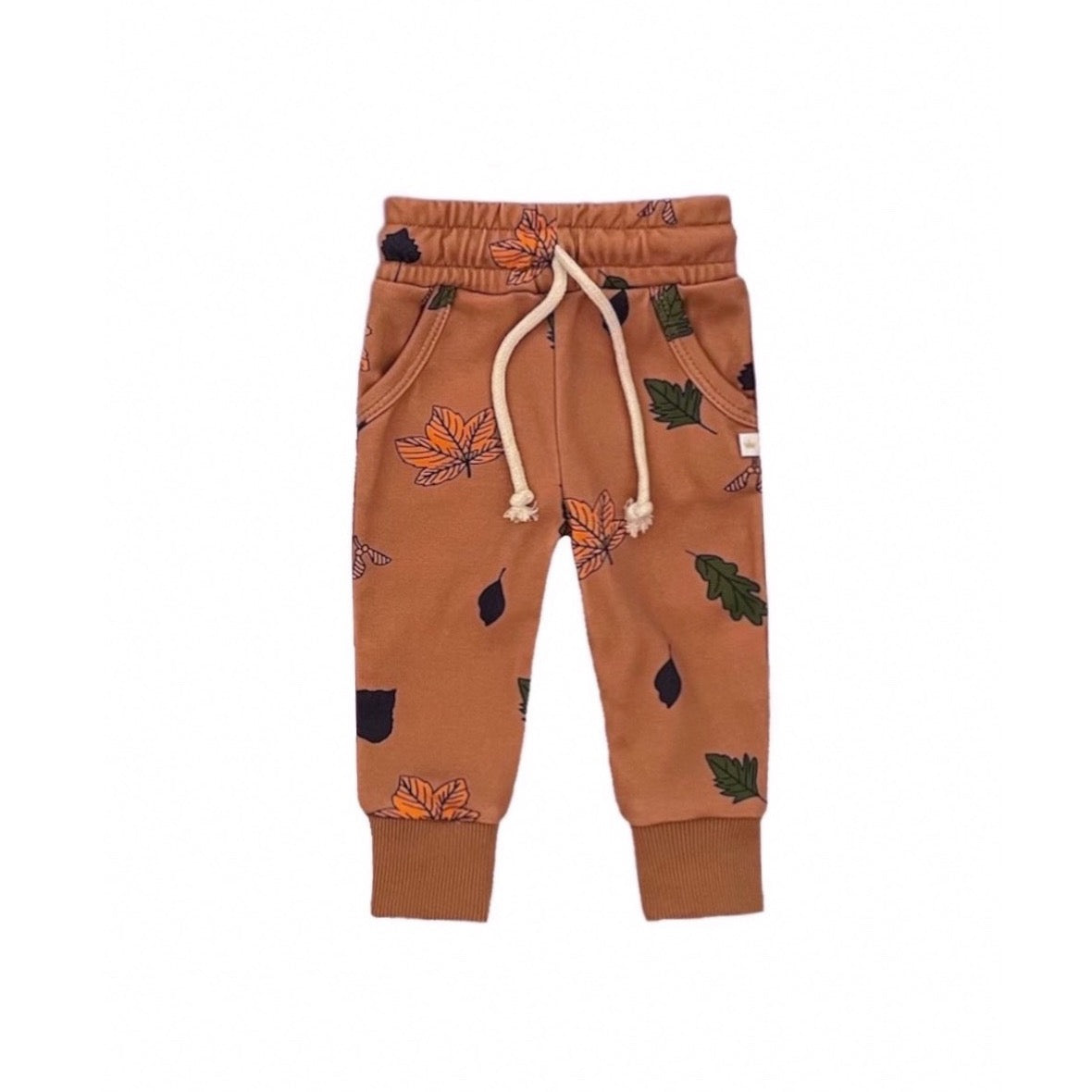 Rust Autumn Leaves Terry Jogger Sweatpant