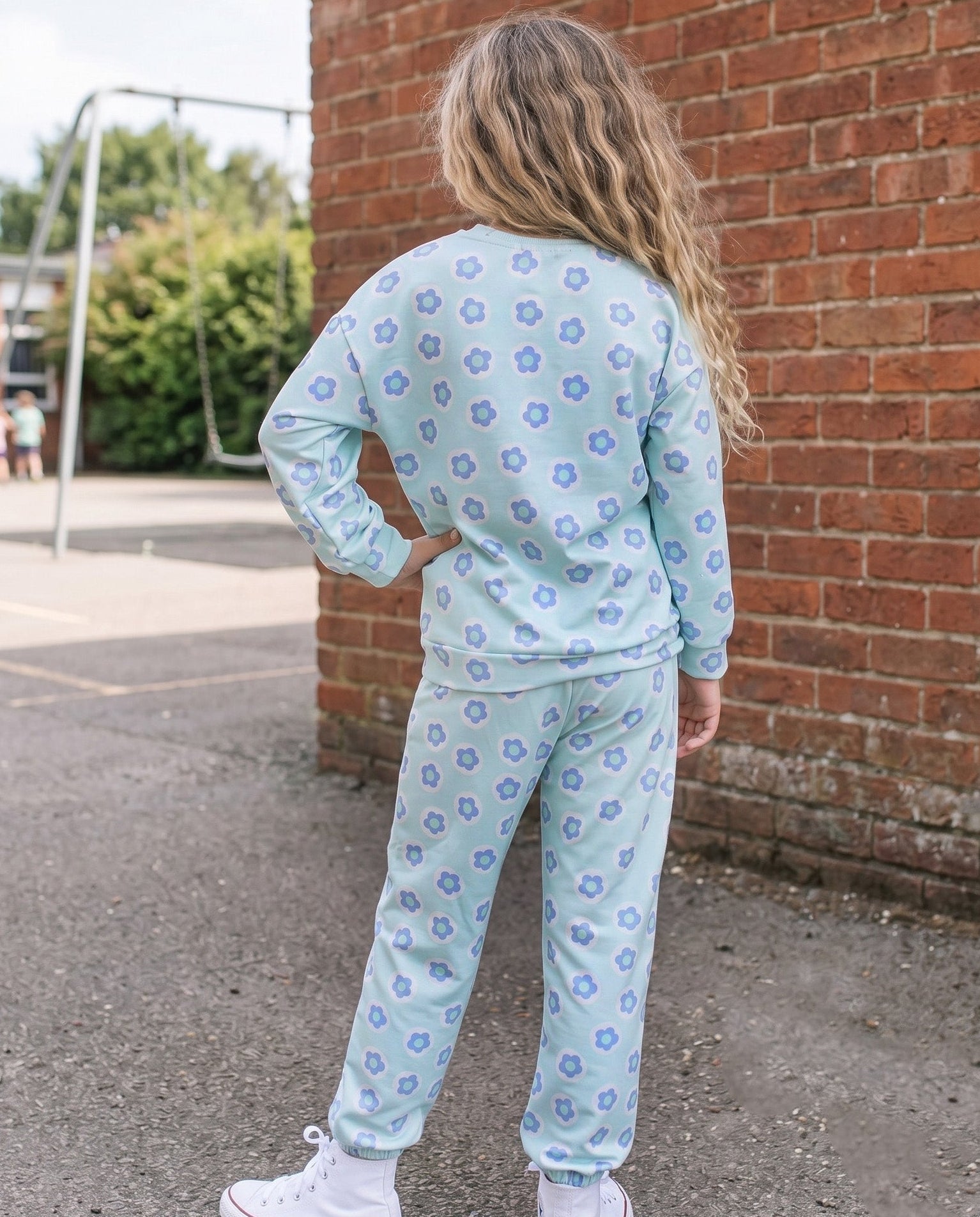 Ava Flower Sweat Set