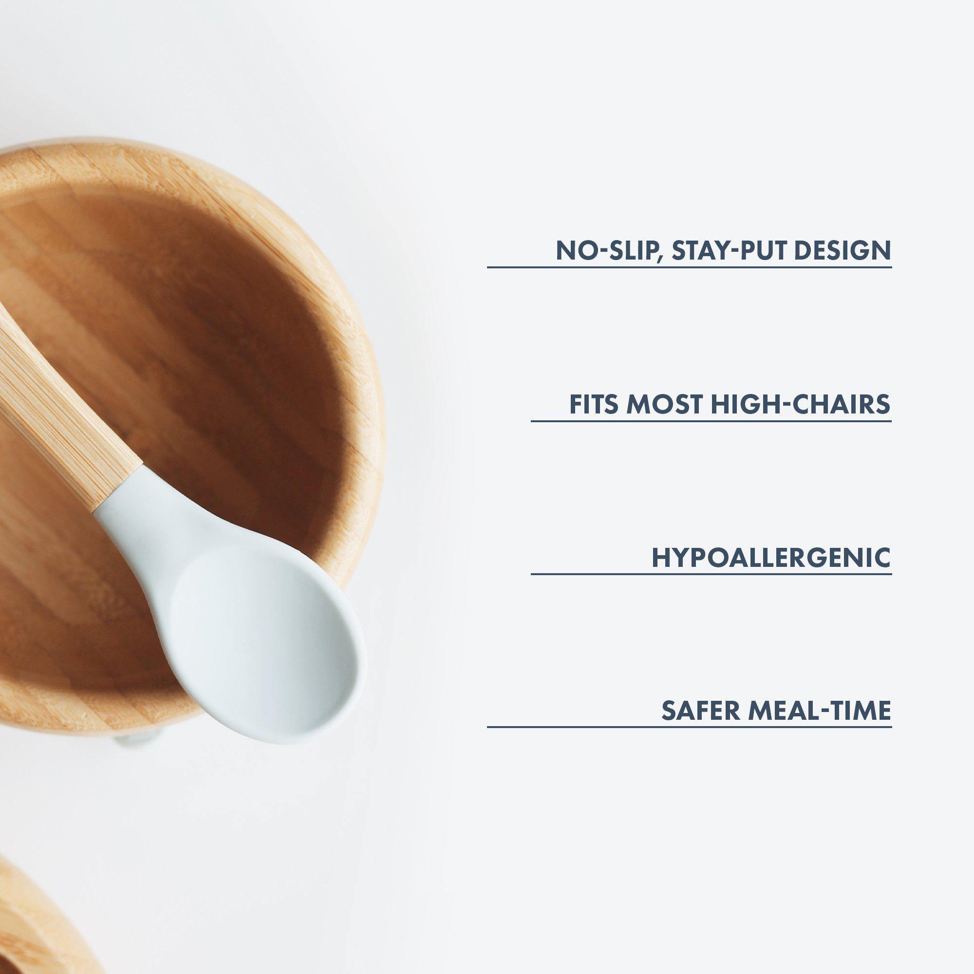 Avanchy Bamboo Suction Baby Bowl + Spoon