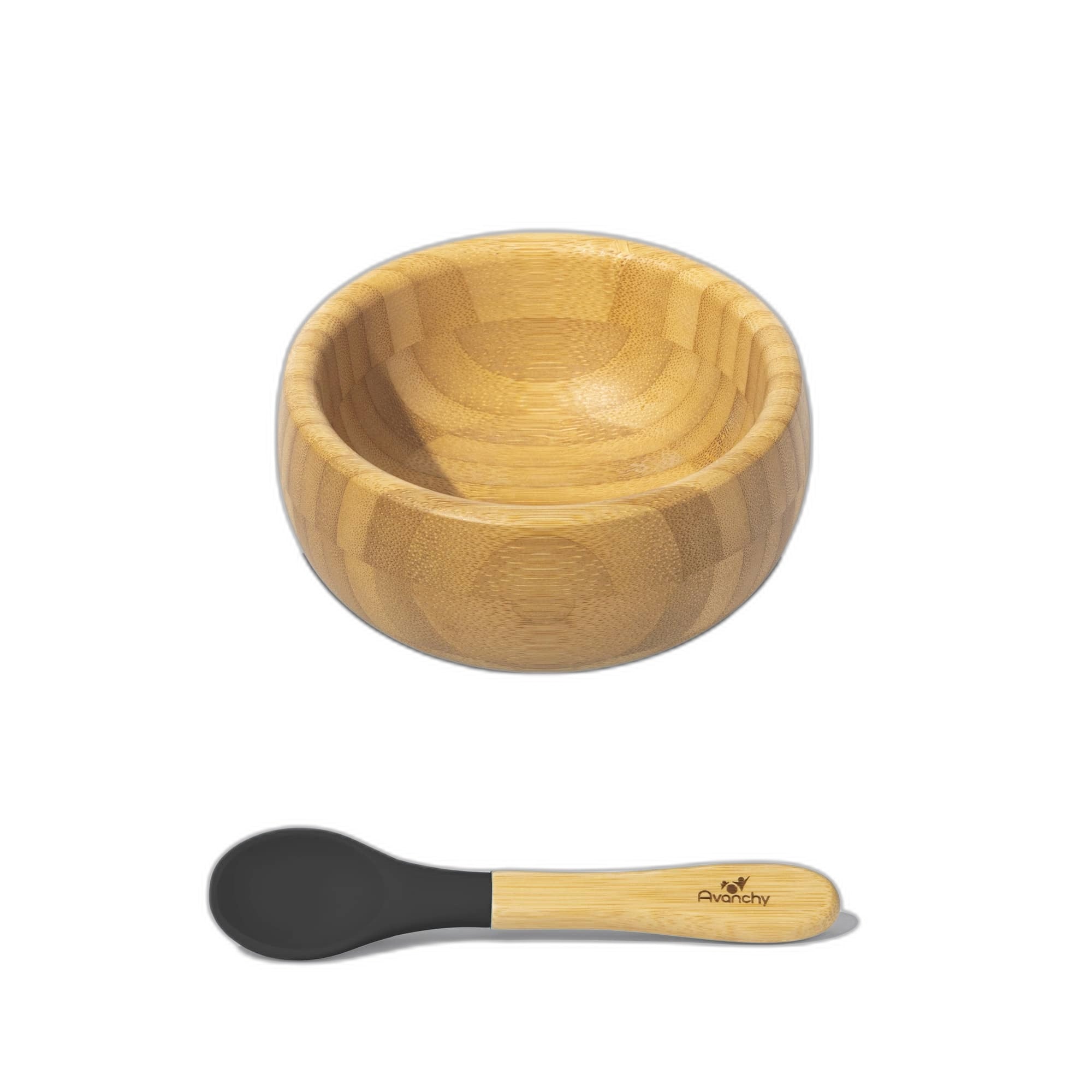 Avanchy Bamboo Suction Baby Bowl + Spoon