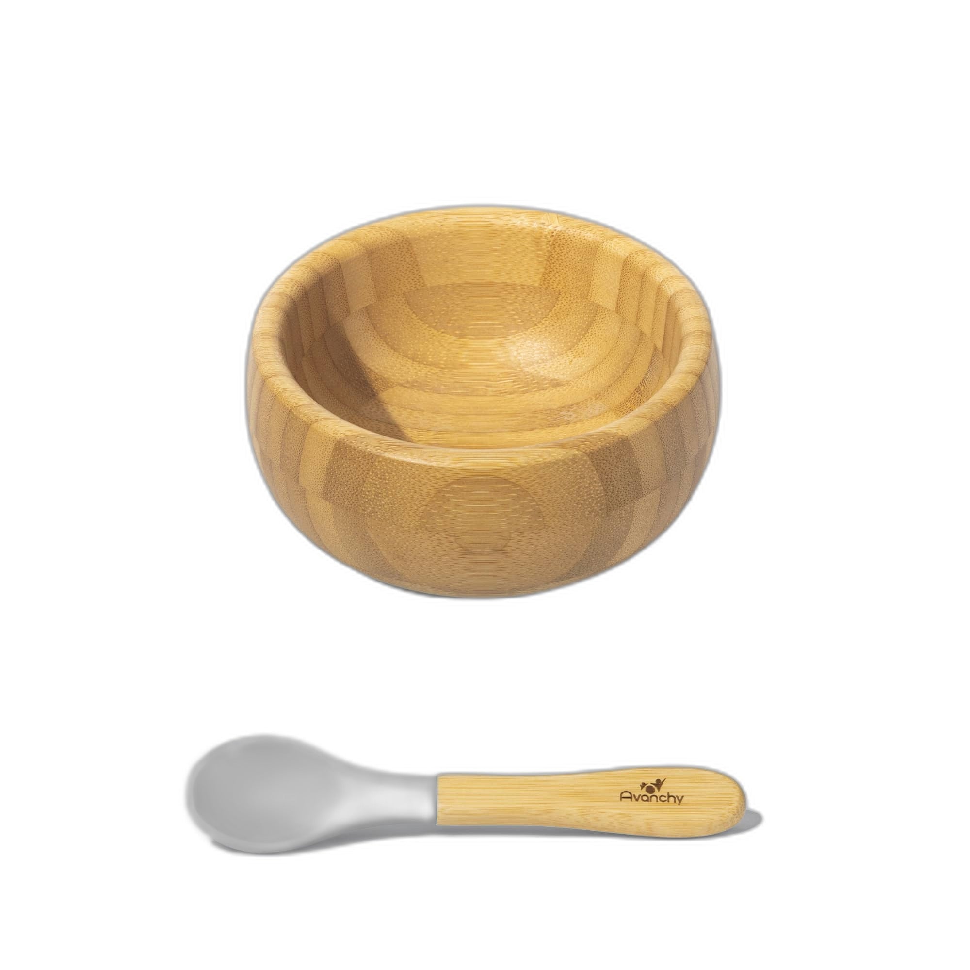 Avanchy Bamboo Suction Baby Bowl + Spoon