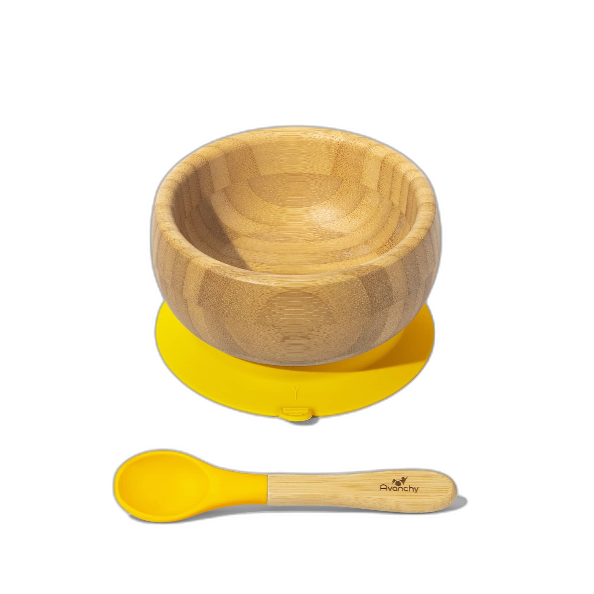 Avanchy Bamboo Suction Baby Bowl + Spoon