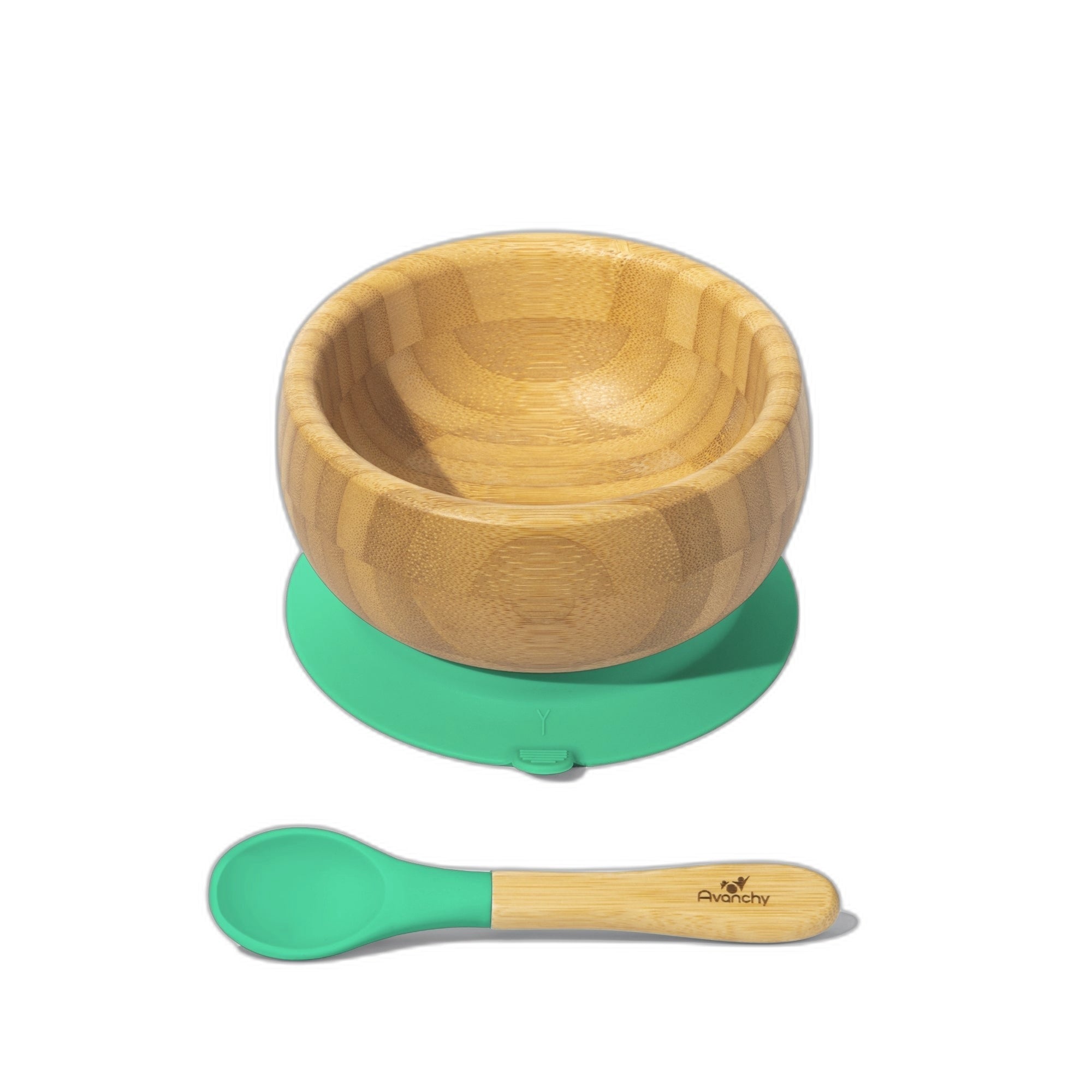 Avanchy Bamboo Suction Baby Bowl + Spoon