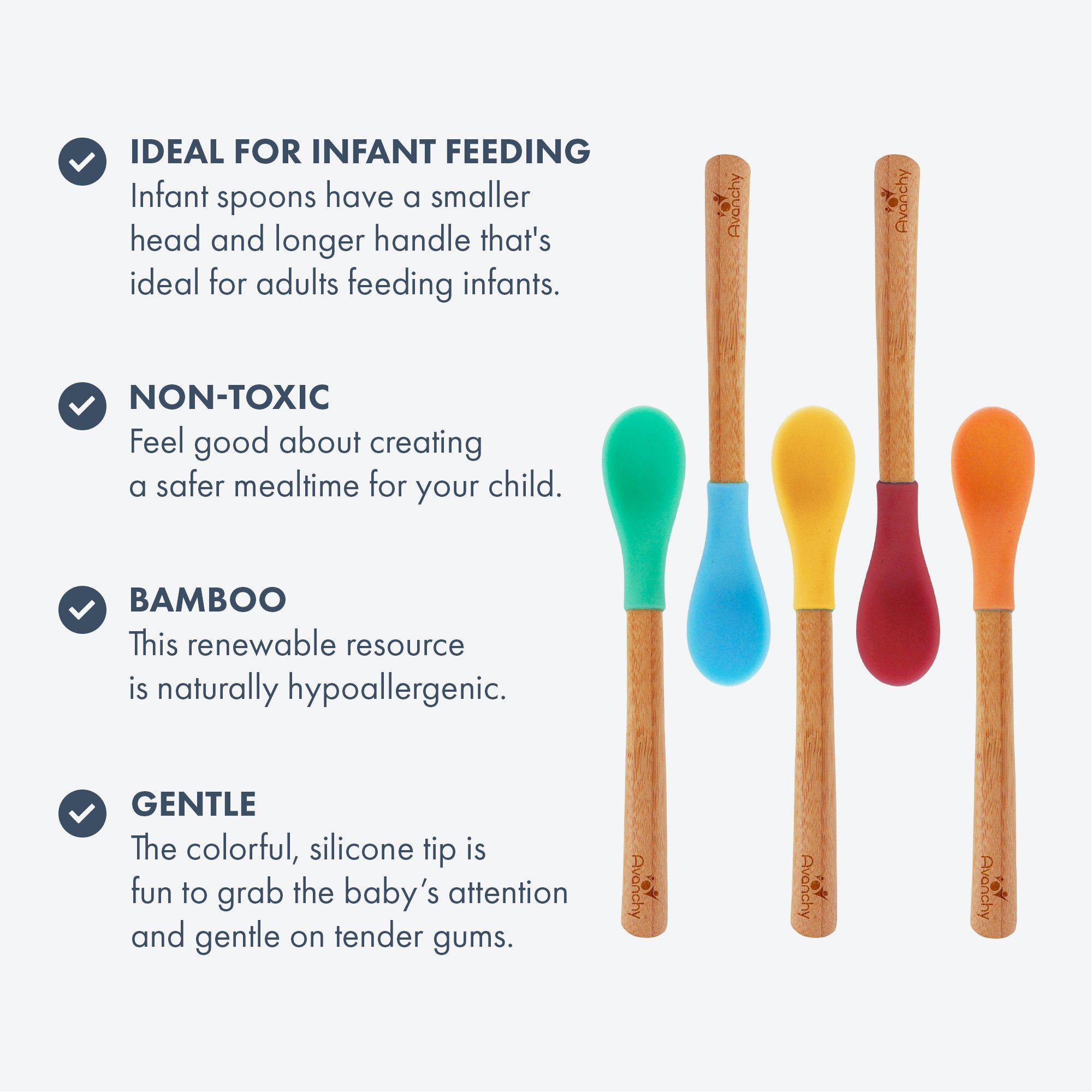 Avanchy Single Bamboo Infant Spoon (Younger Babies)