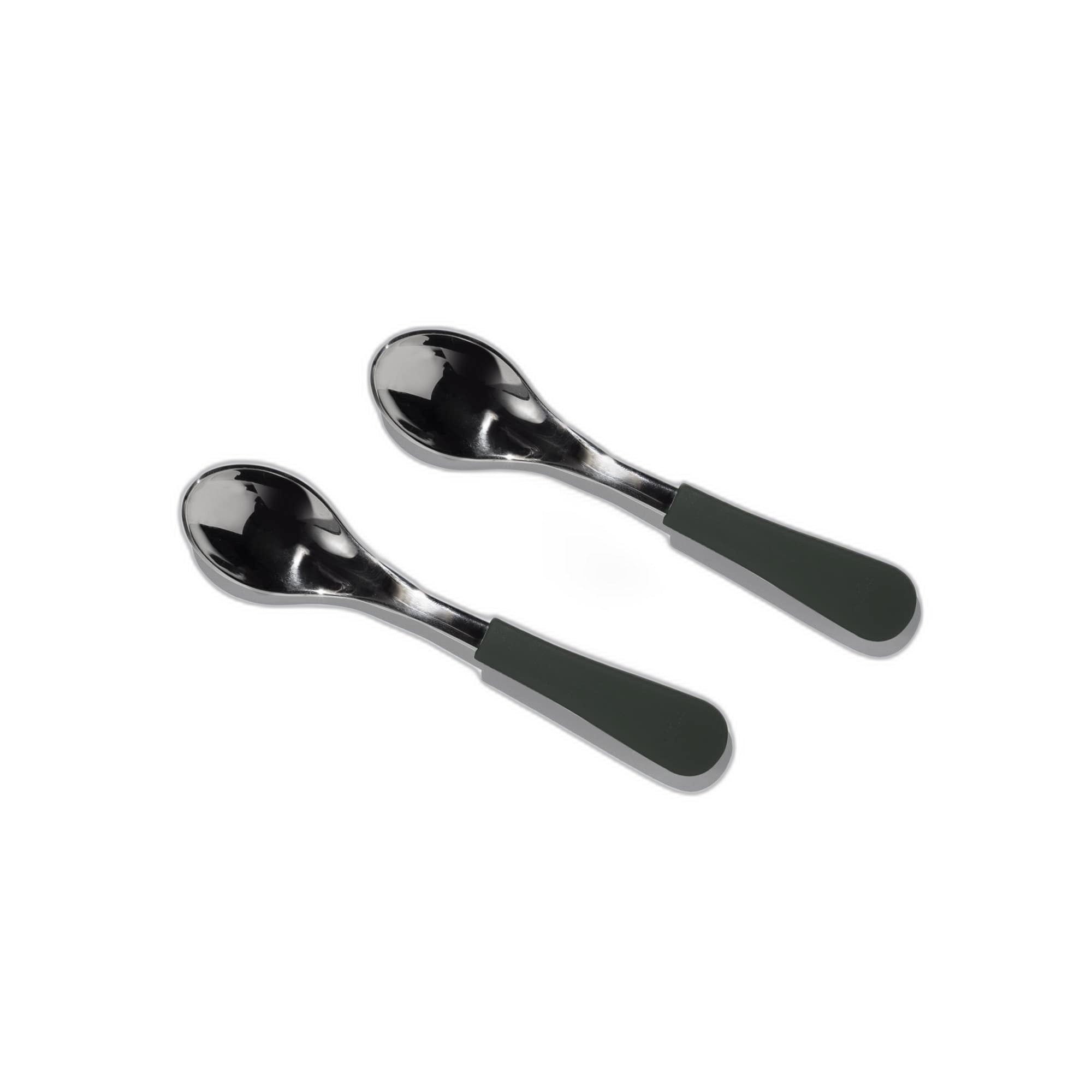 Avanchy Stainless Steel Baby Spoons 2 Pack. (Older Babies)