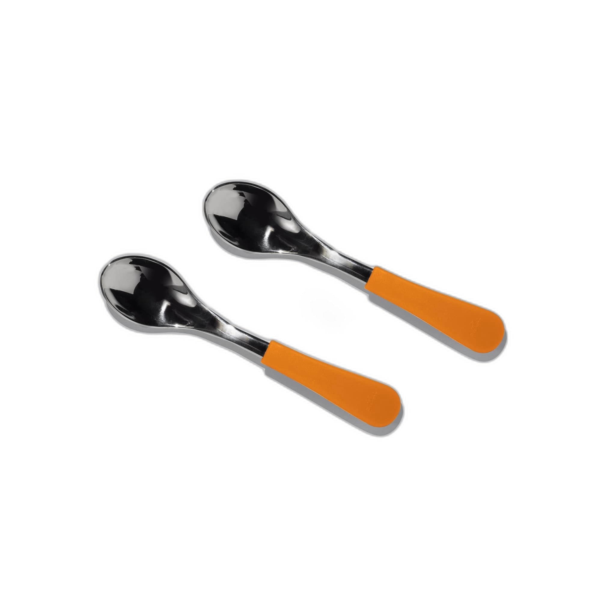 Avanchy Stainless Steel Baby Spoons 2 Pack. (Older Babies)