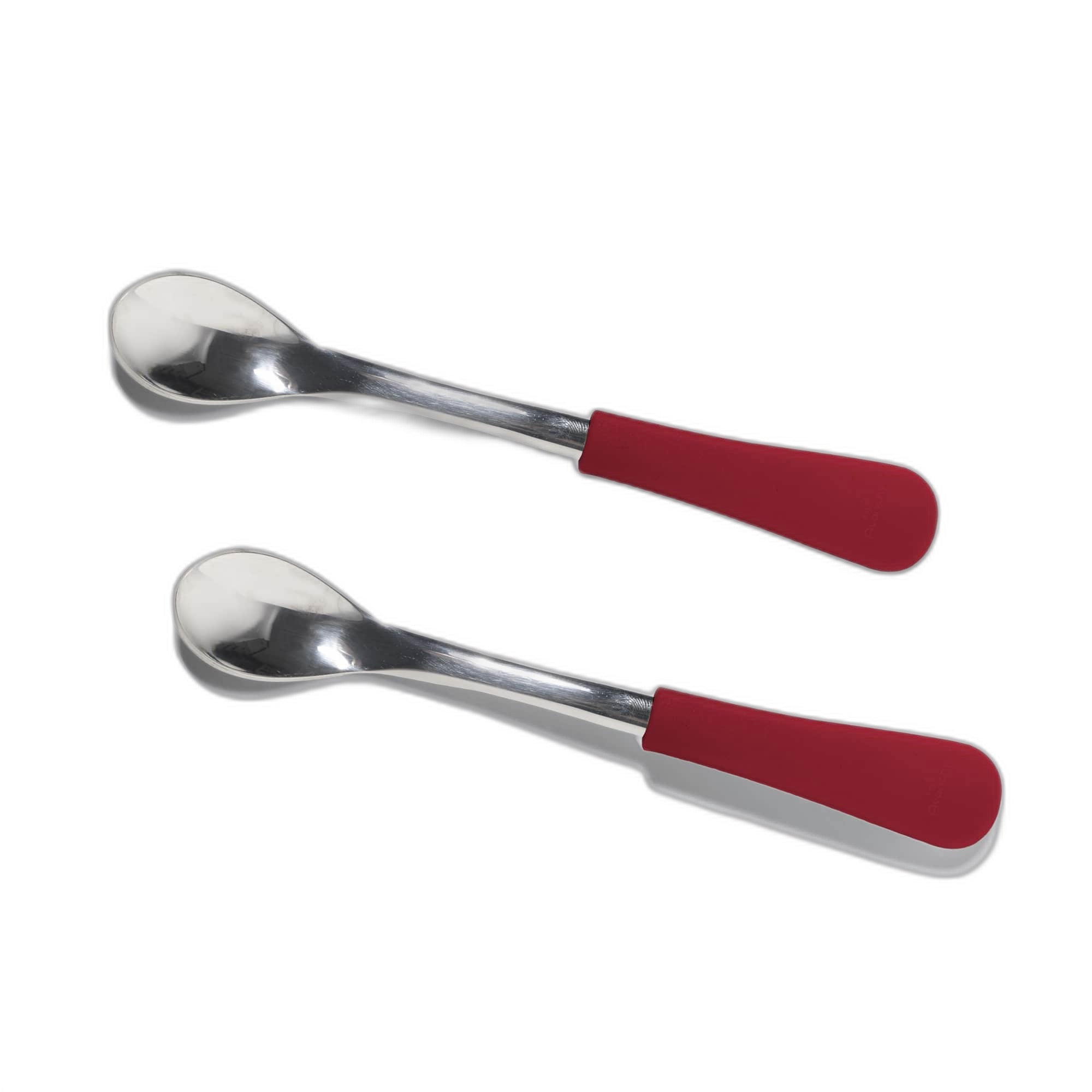 Avanchy Stainless Steel Infant Spoons 2 Pack. (Younger Babies)