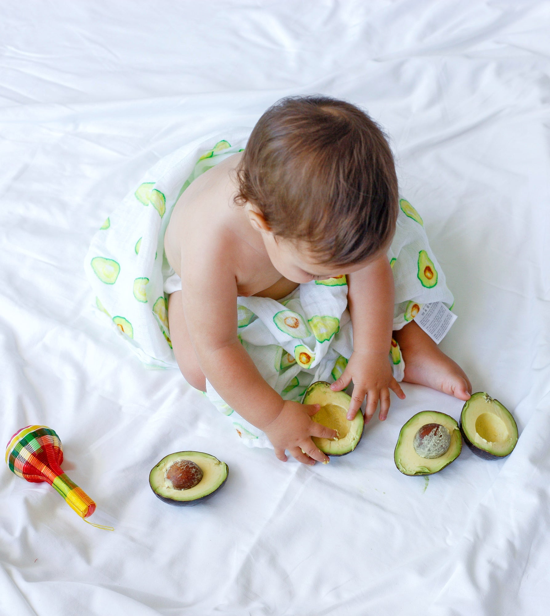 ORGANIC SWADDLE - AVOCADO