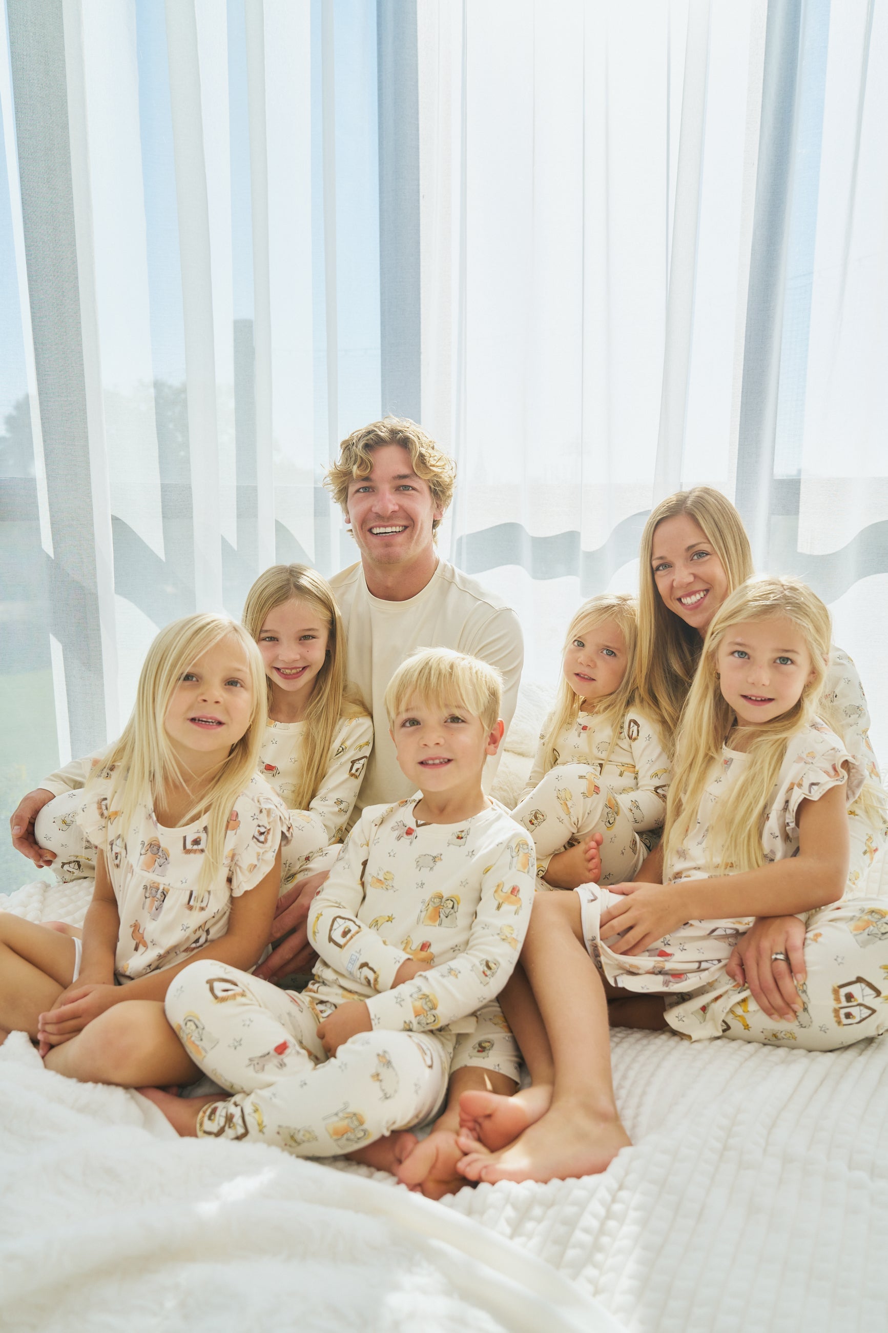 Away In A Manger Pj Long Sleeve Set Cotton