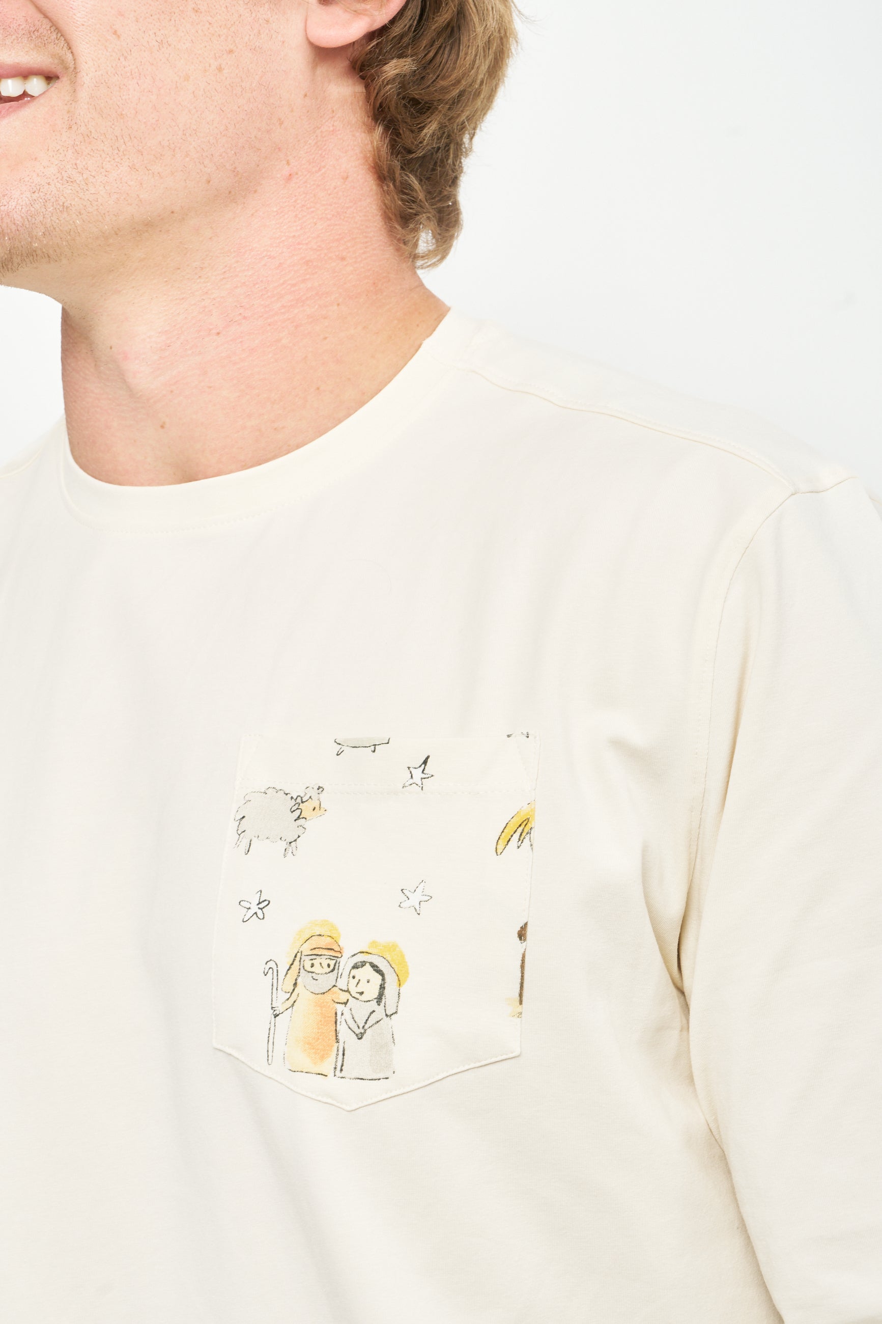 Away In A Manger Men's Pj Set Cotton