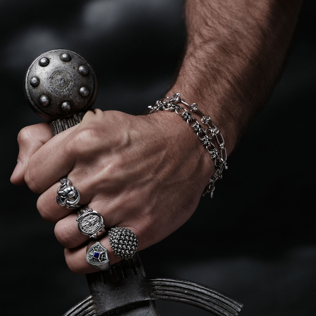 Triple Moon Crest Bracelet