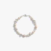 Pearl & Raw Crystal Bracelet