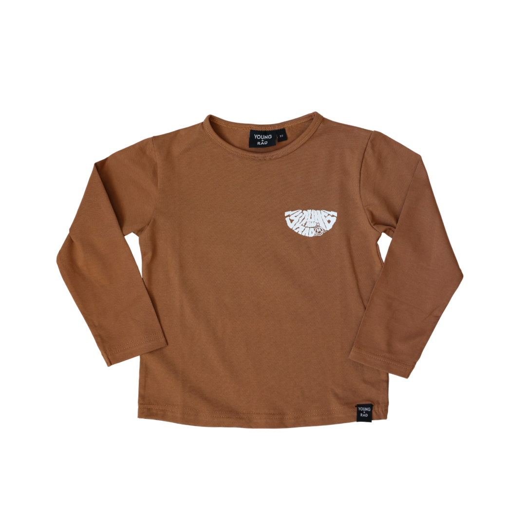 Retro Surf Smiley Long Sleeve - Spice